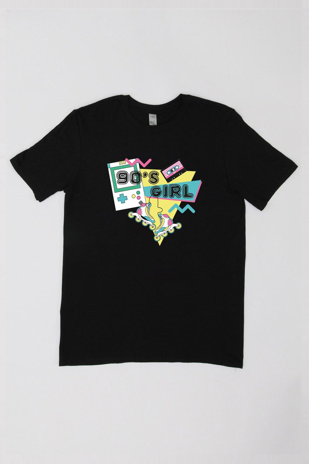 90’s Girl Retro Print T-Shirt (Pack of 6)