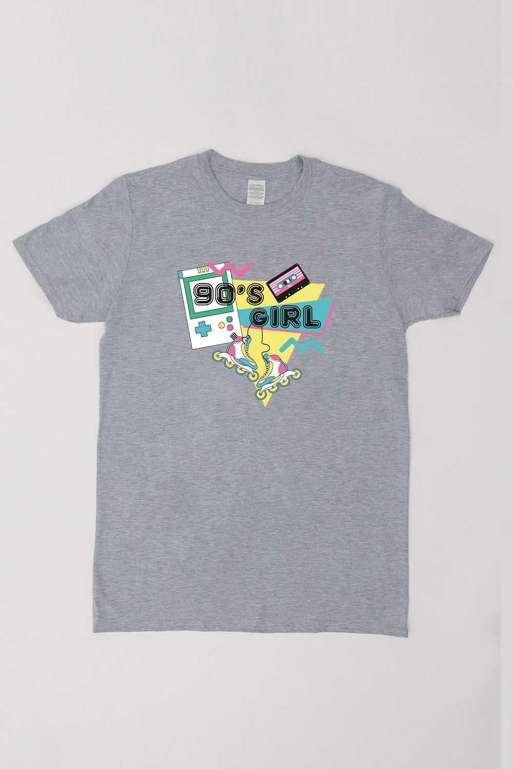 90’s Girl Retro Print T-Shirt (Pack of 6)