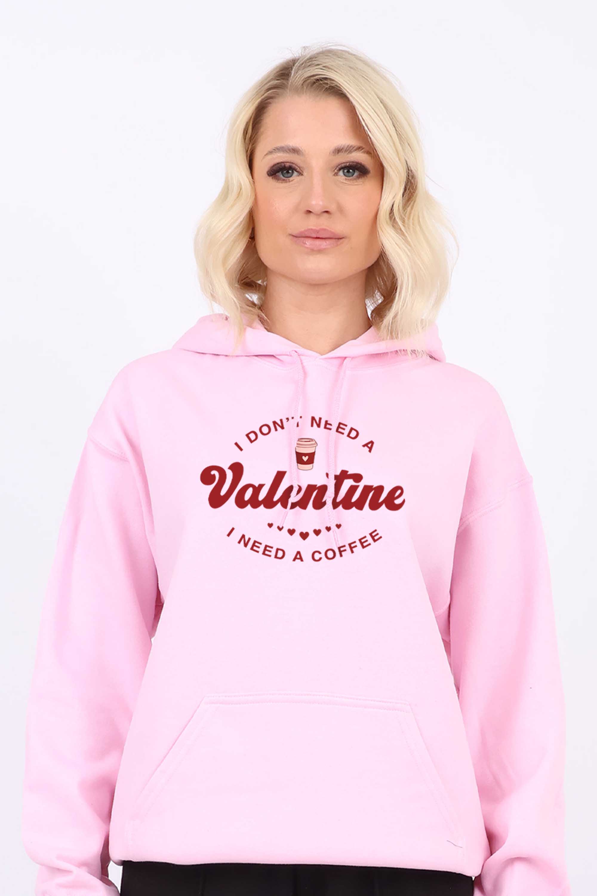 Valentine Coffee Printed Heavy Blend Hoodie