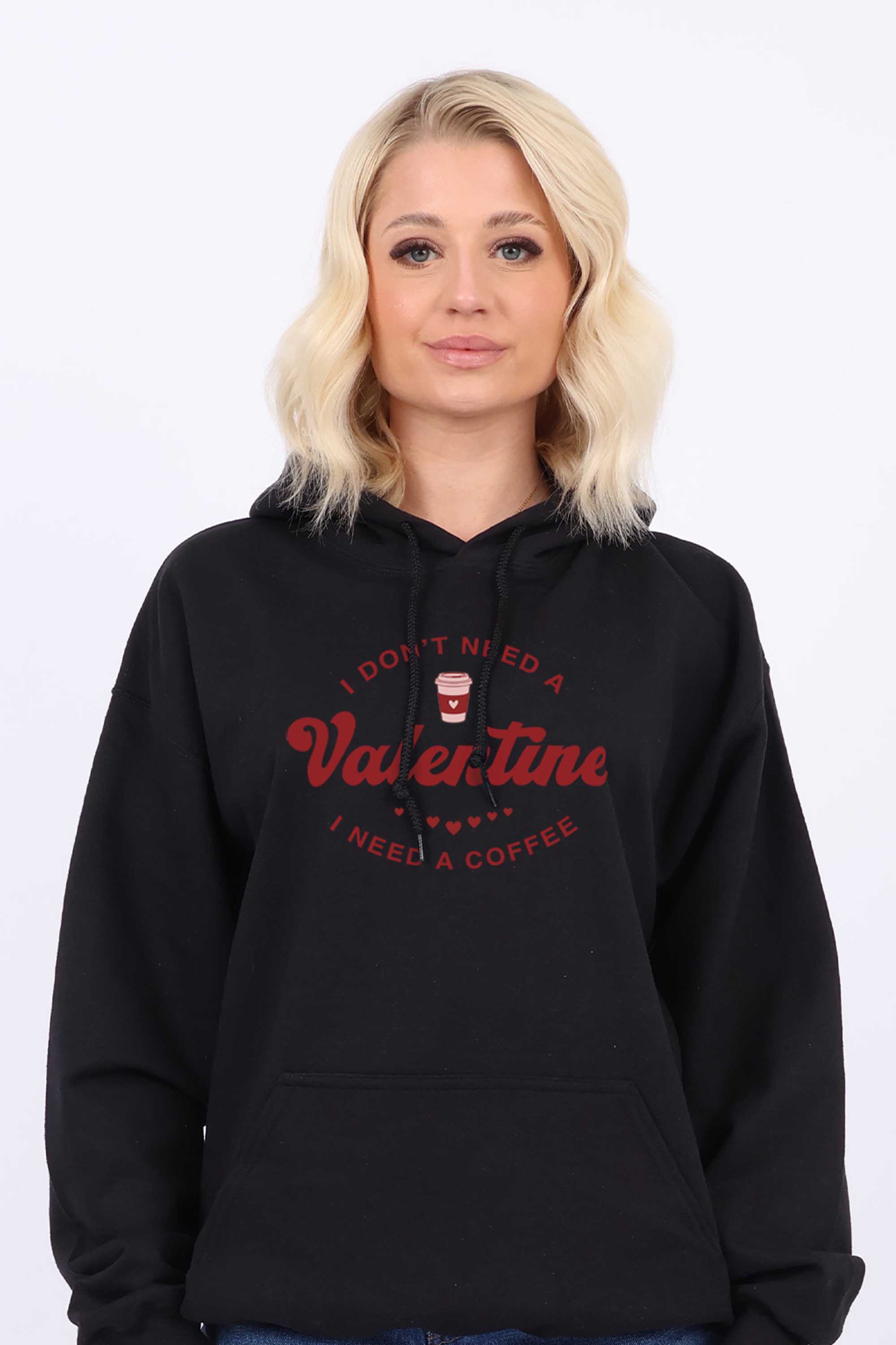 Valentine Coffee Printed Heavy Blend Hoodie