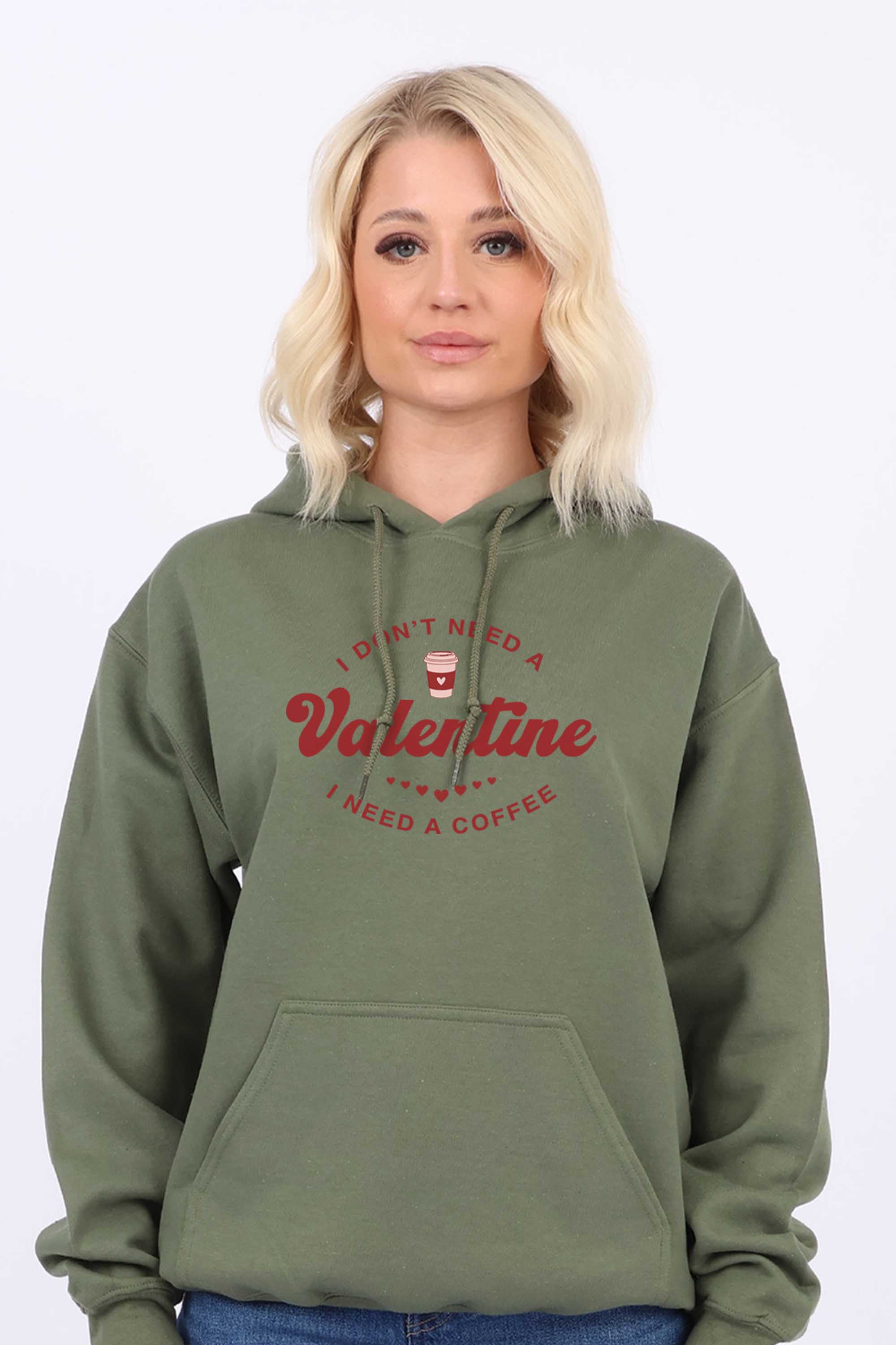 Valentine Coffee Printed Heavy Blend Hoodie