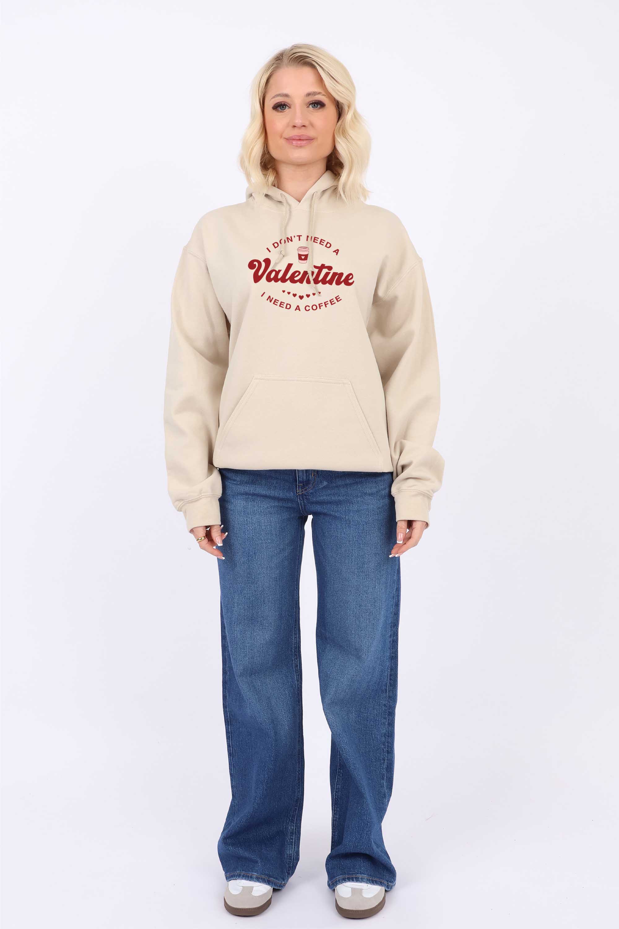 Valentine Coffee Printed Heavy Blend Hoodie