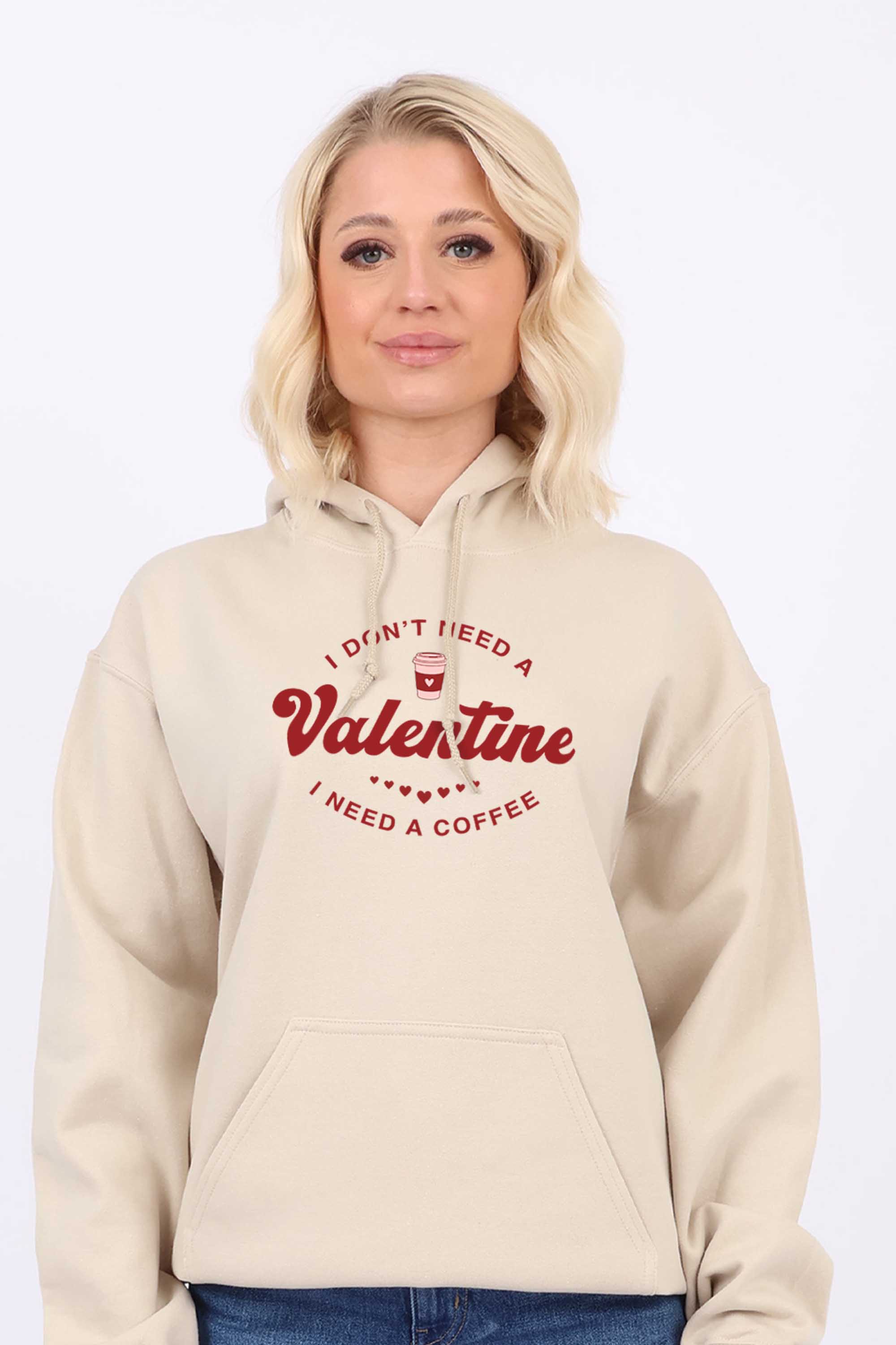 Valentine Coffee Printed Heavy Blend Hoodie