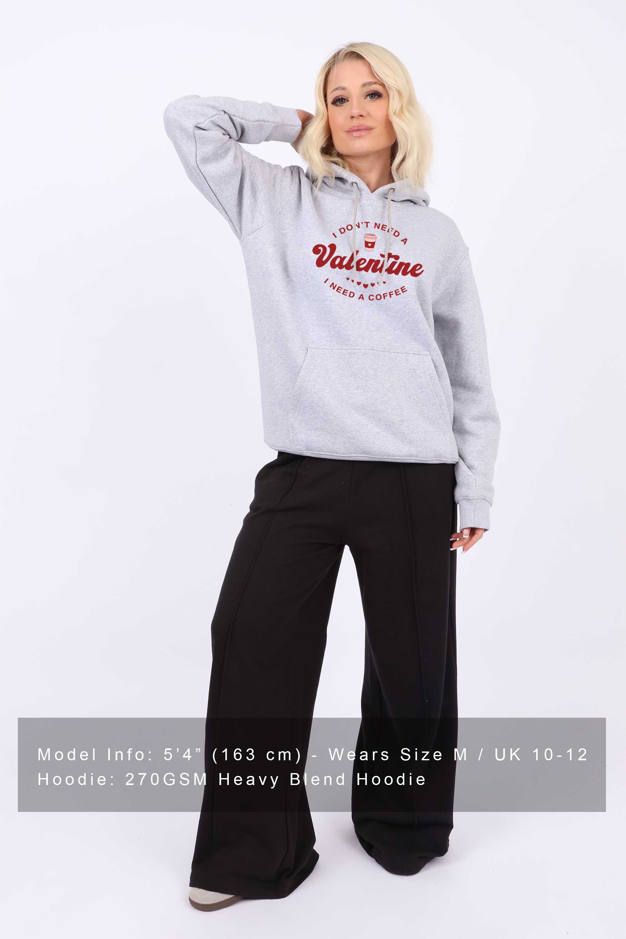 Valentine Coffee Printed Heavy Blend Hoodie