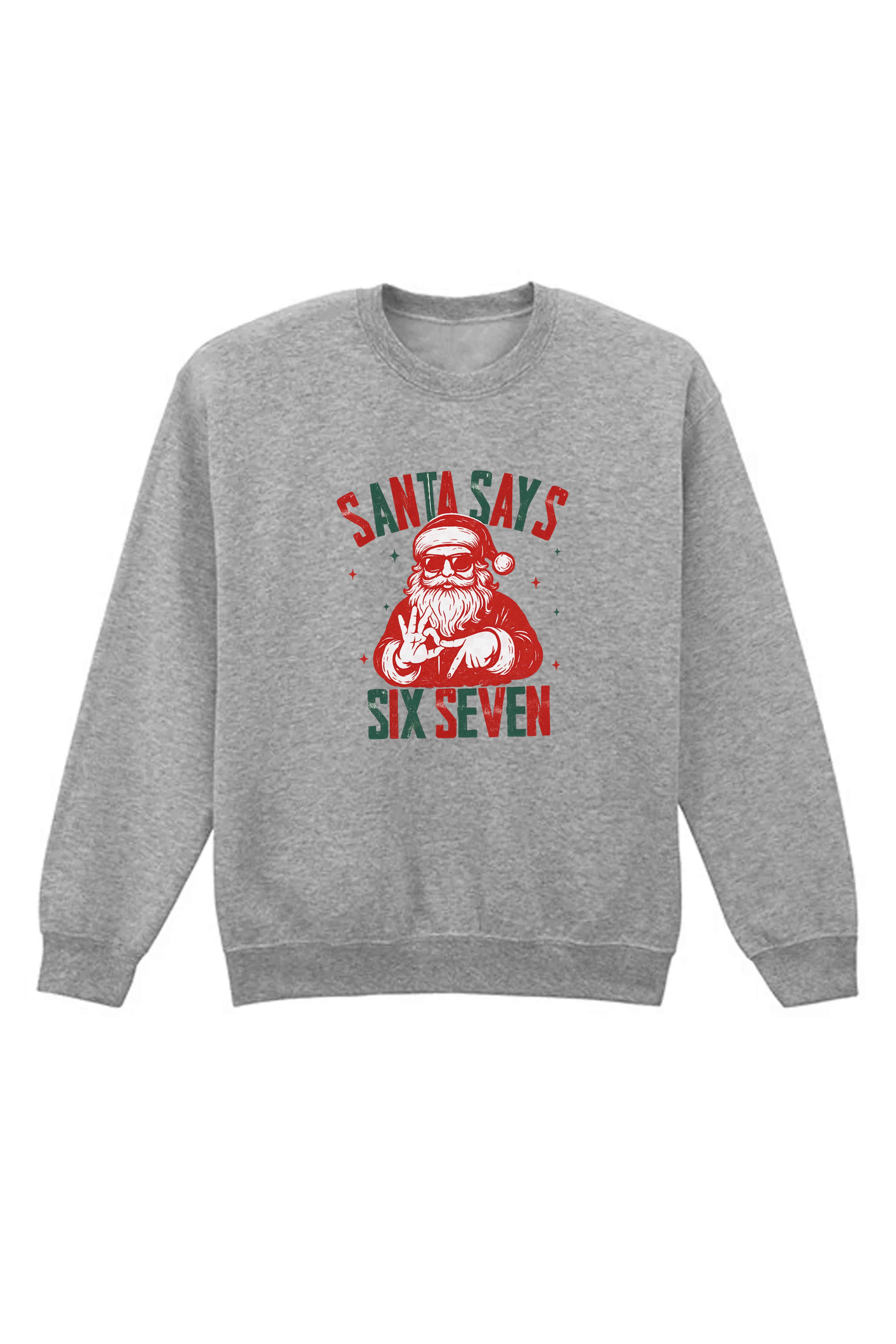 Unisex Heavy Blend Santa Says Six Seven Christmas Sweatshirt