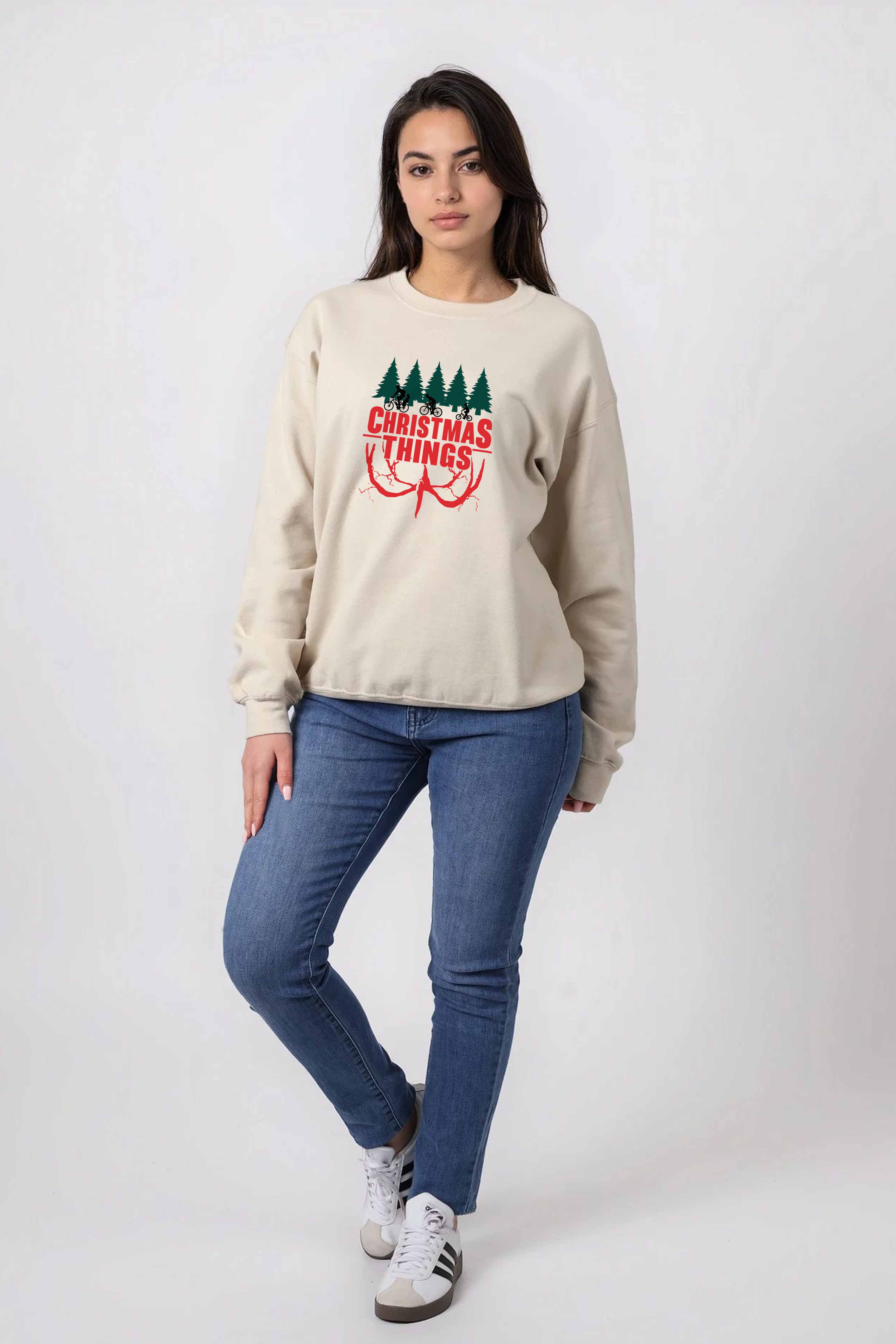 Unisex Heavy Blend Christmas Things Printed Sweatshirt