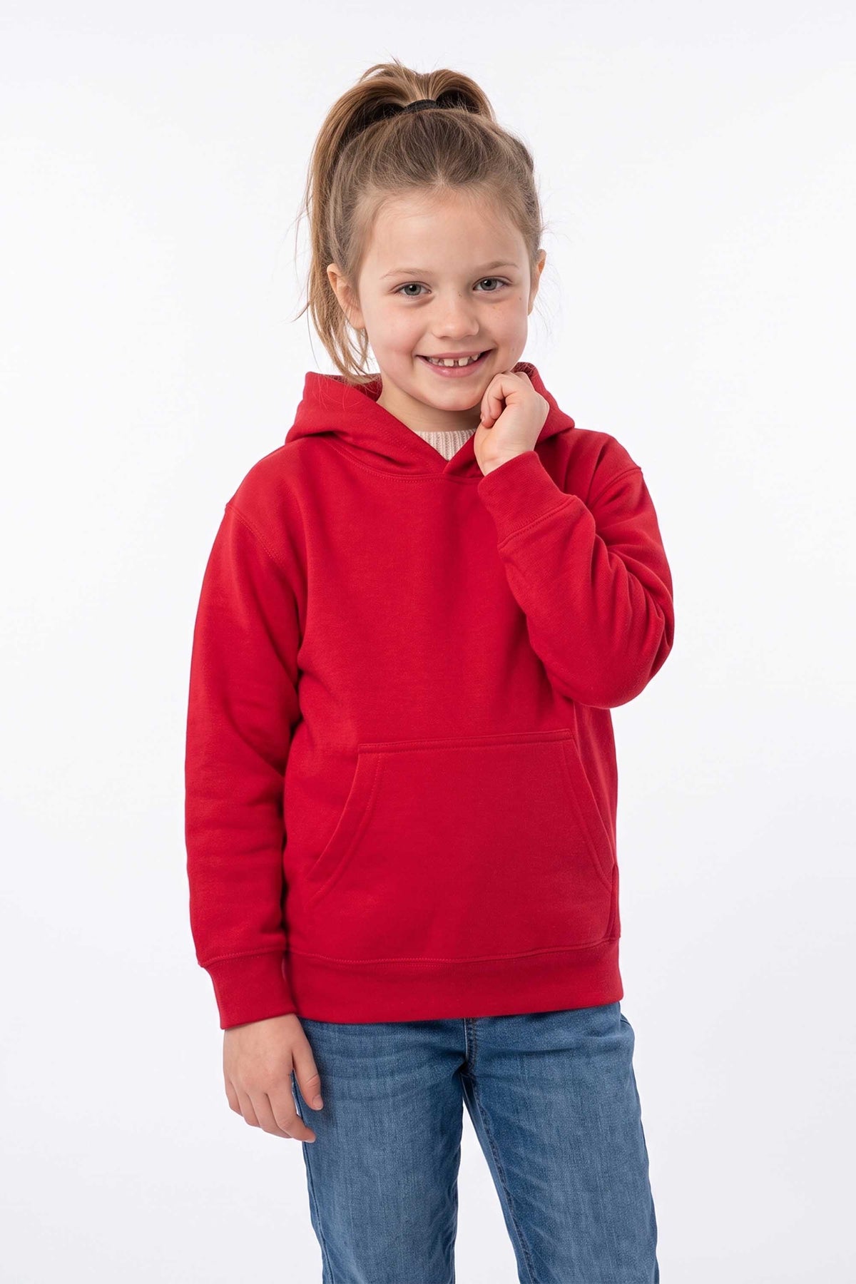 Kids Plain Blended Hoodie
