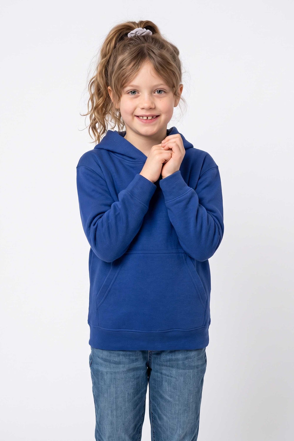 Kids Plain Blended Hoodie