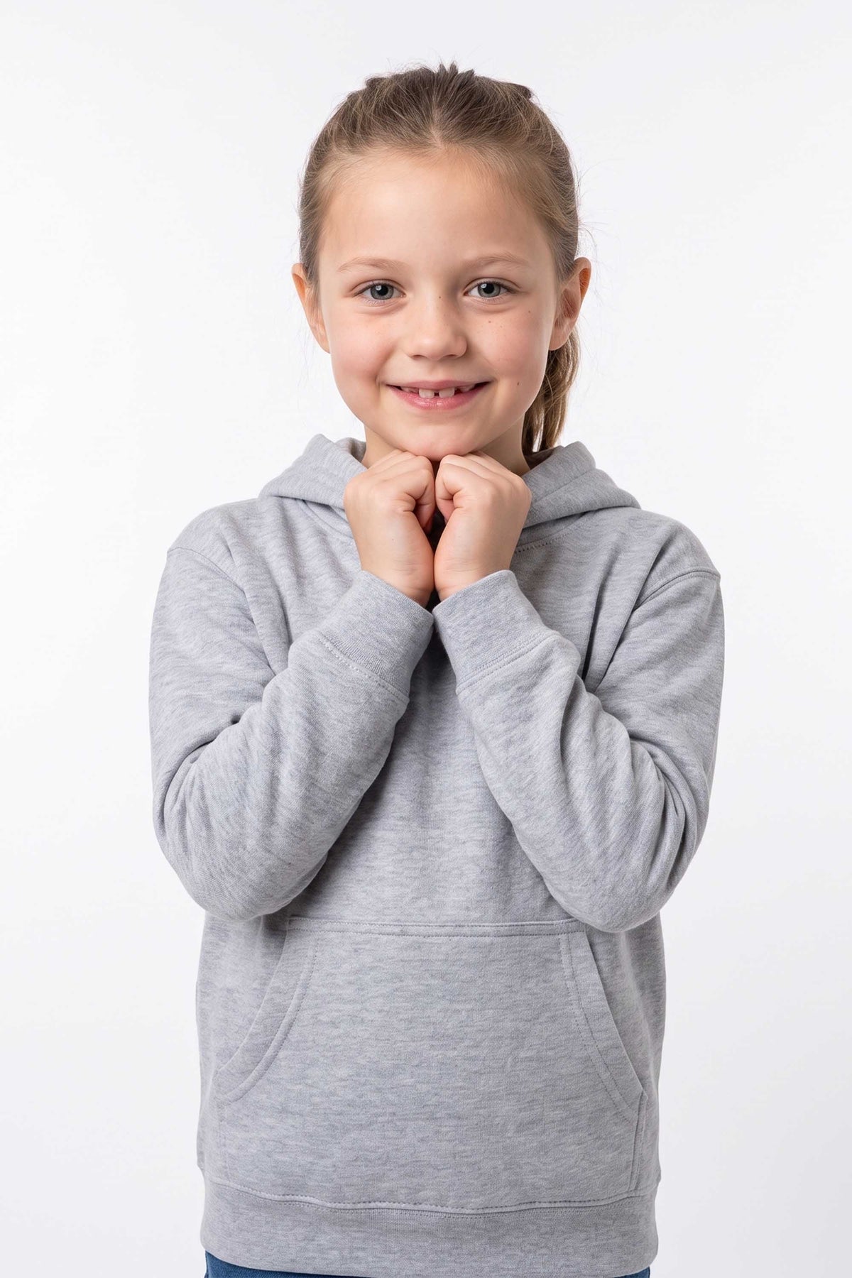 Kids Plain Blended Hoodie
