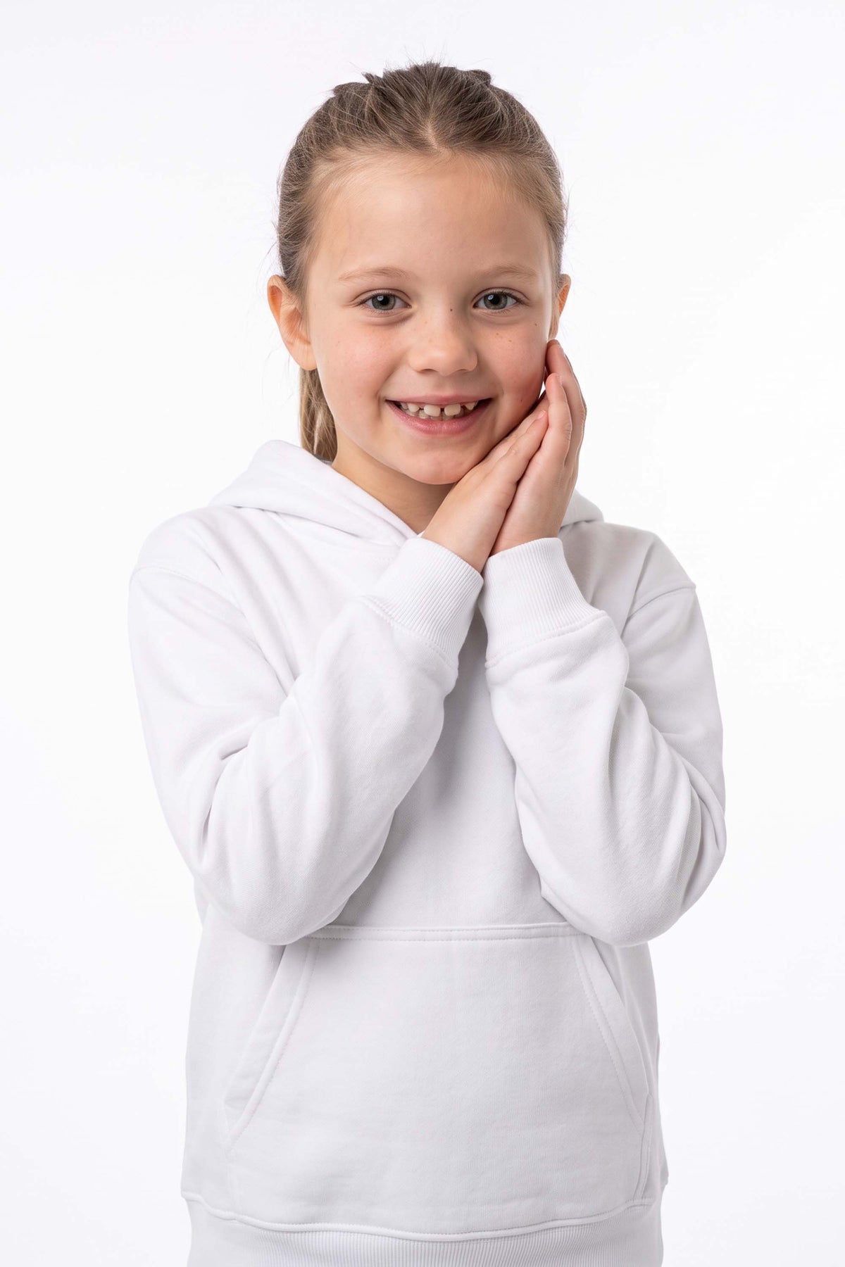 Kids Plain Blended Hoodie