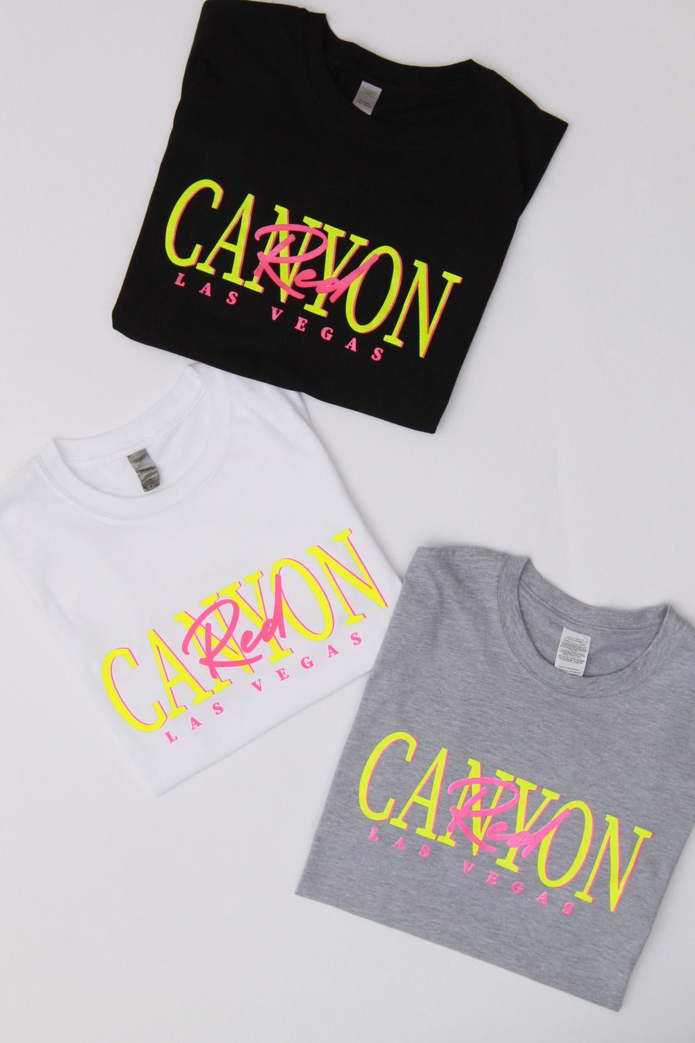 Neon Canyon Print Oversized T-Shirt (Pack of 6)