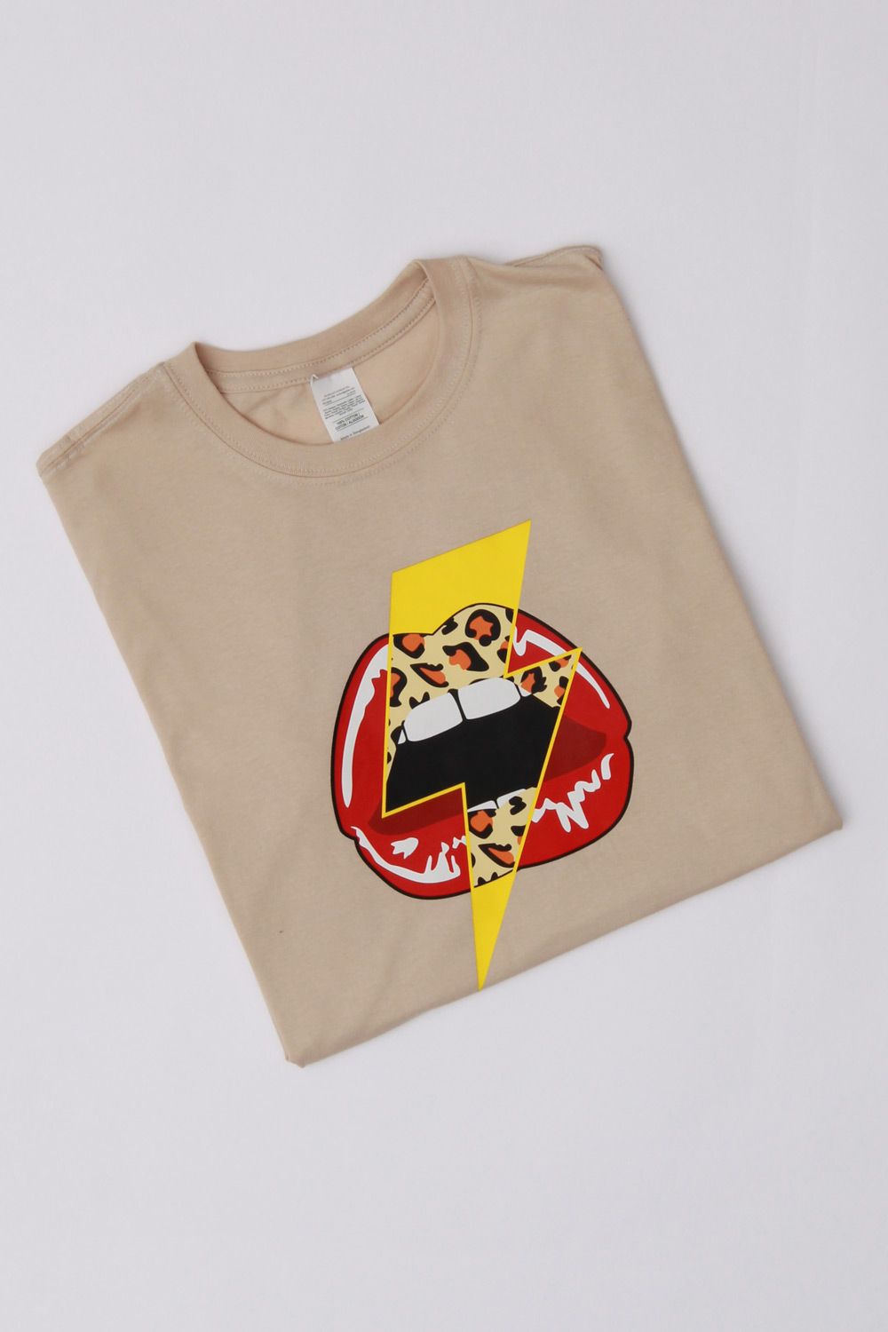 Lightning Lips Print T-Shirt (Pack of 6)
