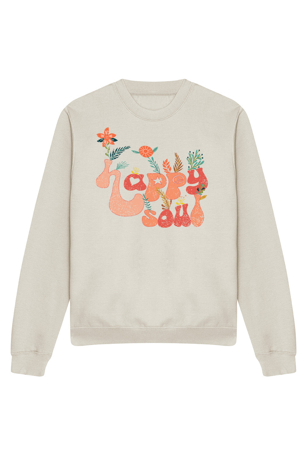 Happy Soul Sweatshirt In Natural Stone (Custom Pack)