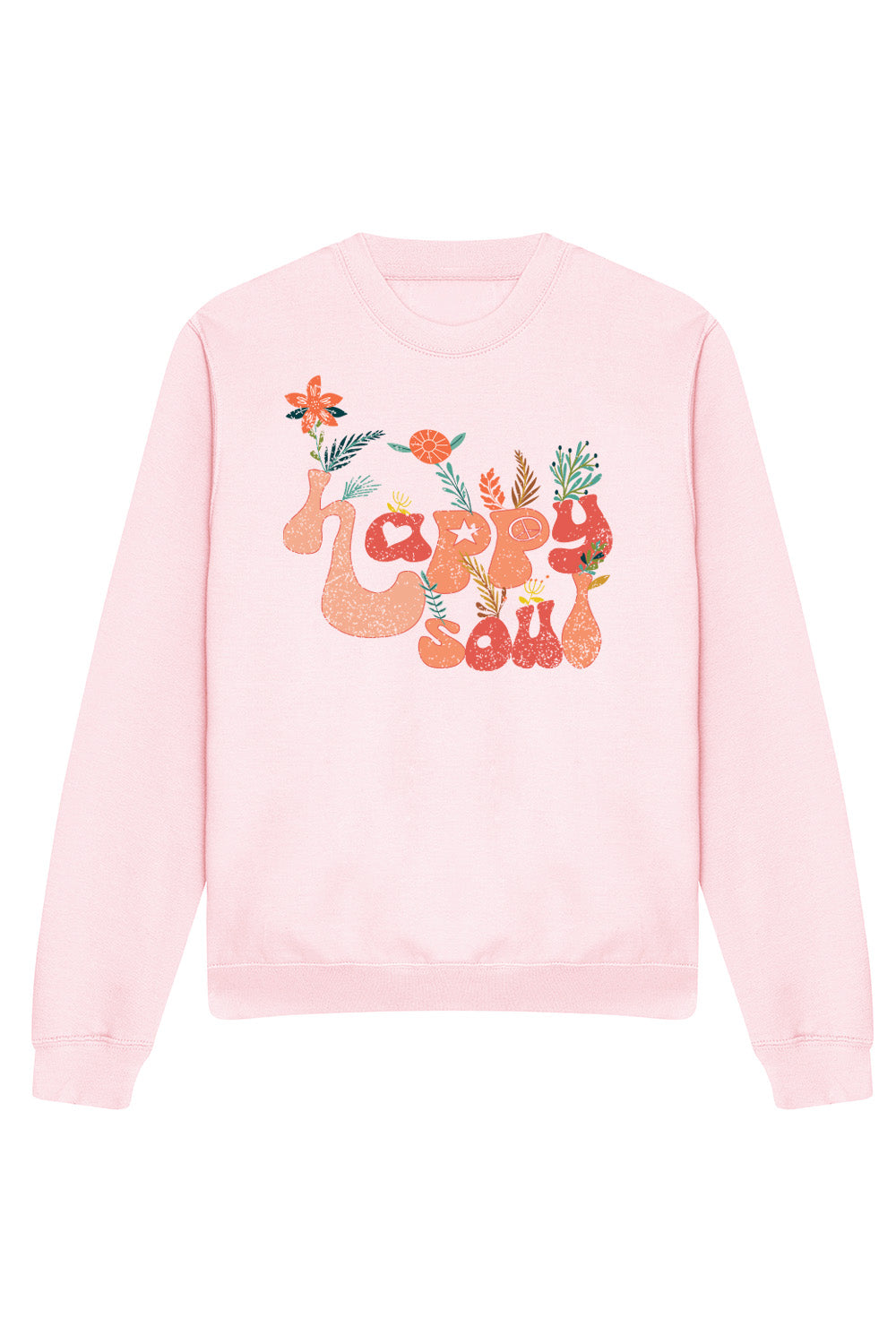 Happy Soul Sweatshirt In Baby Pink (Custom Pack)