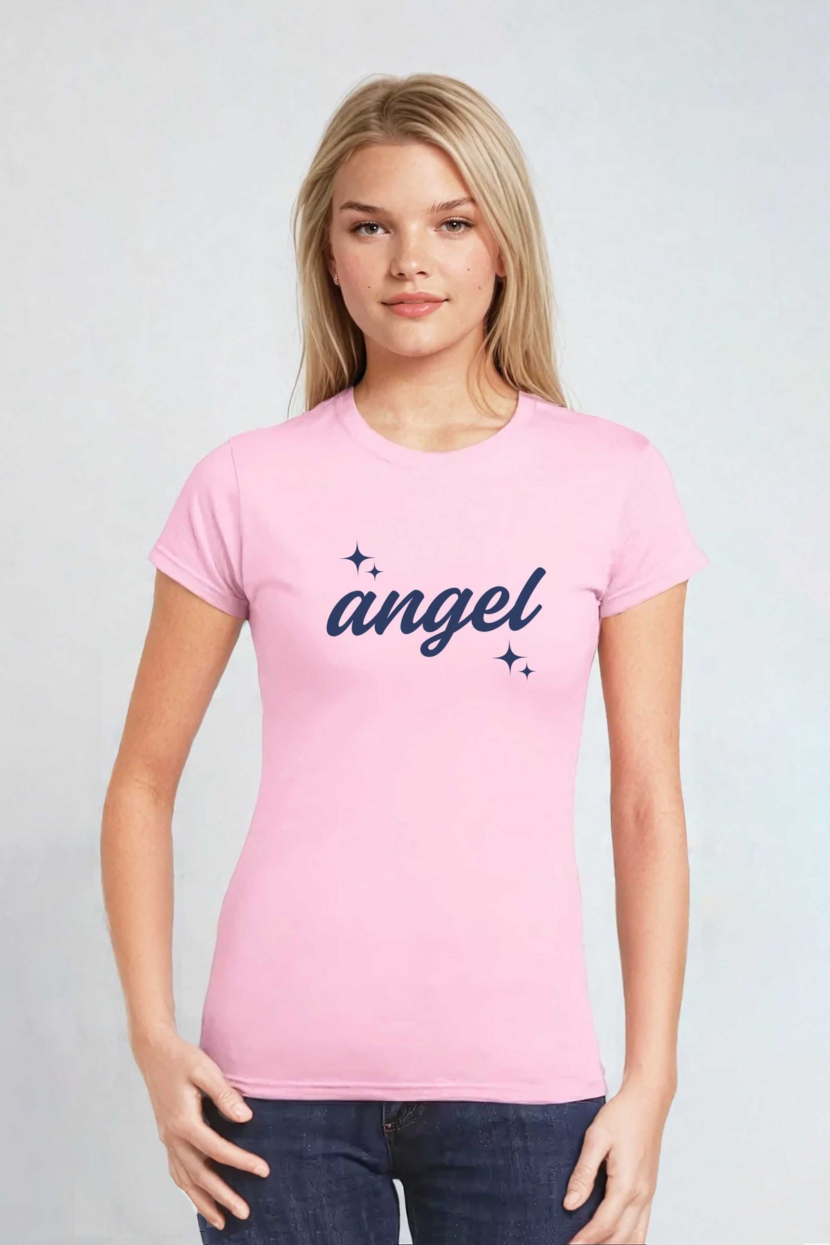 Angel Fitted Printed T-Shirt