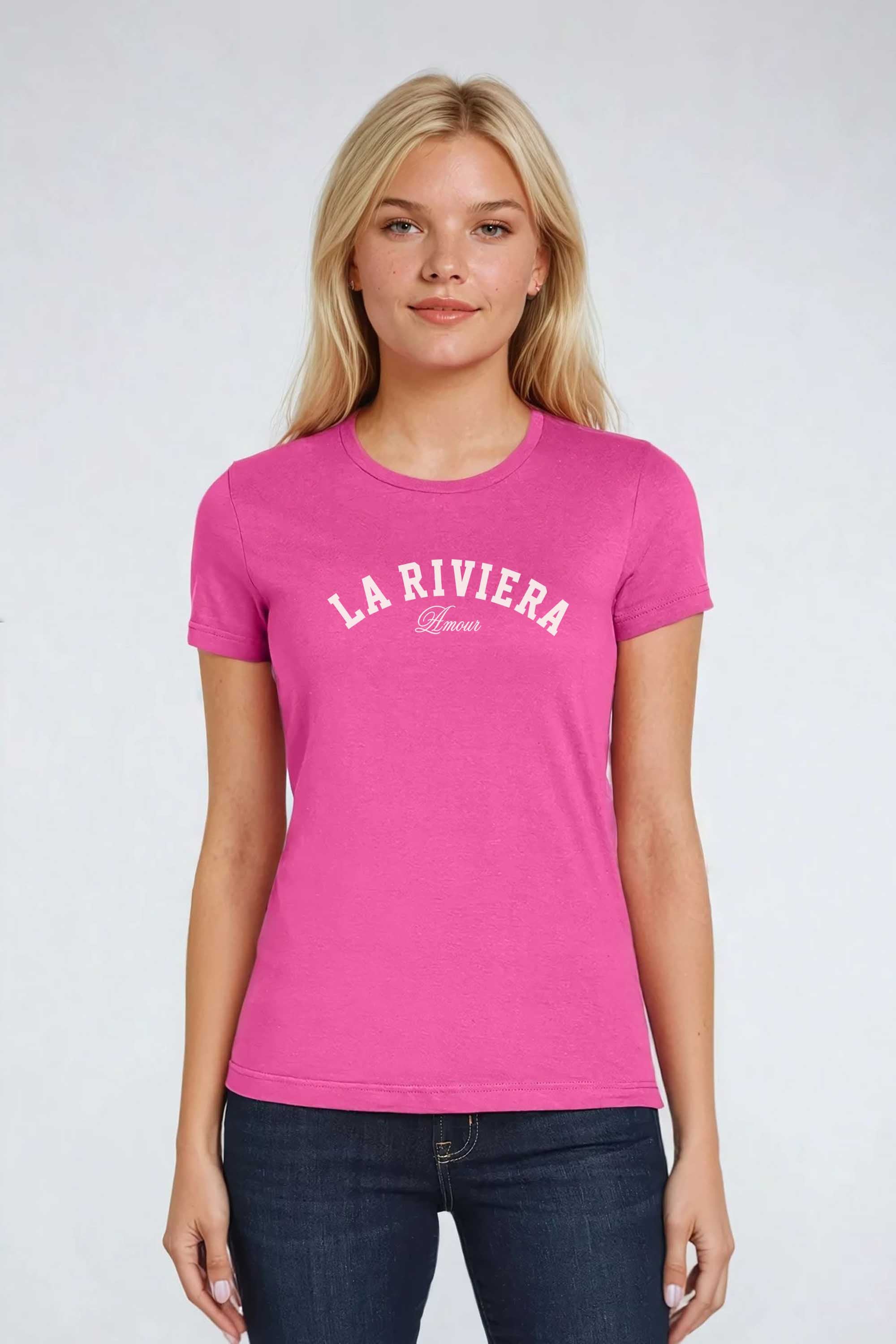 La Riviera Fitted Printed T-shirt