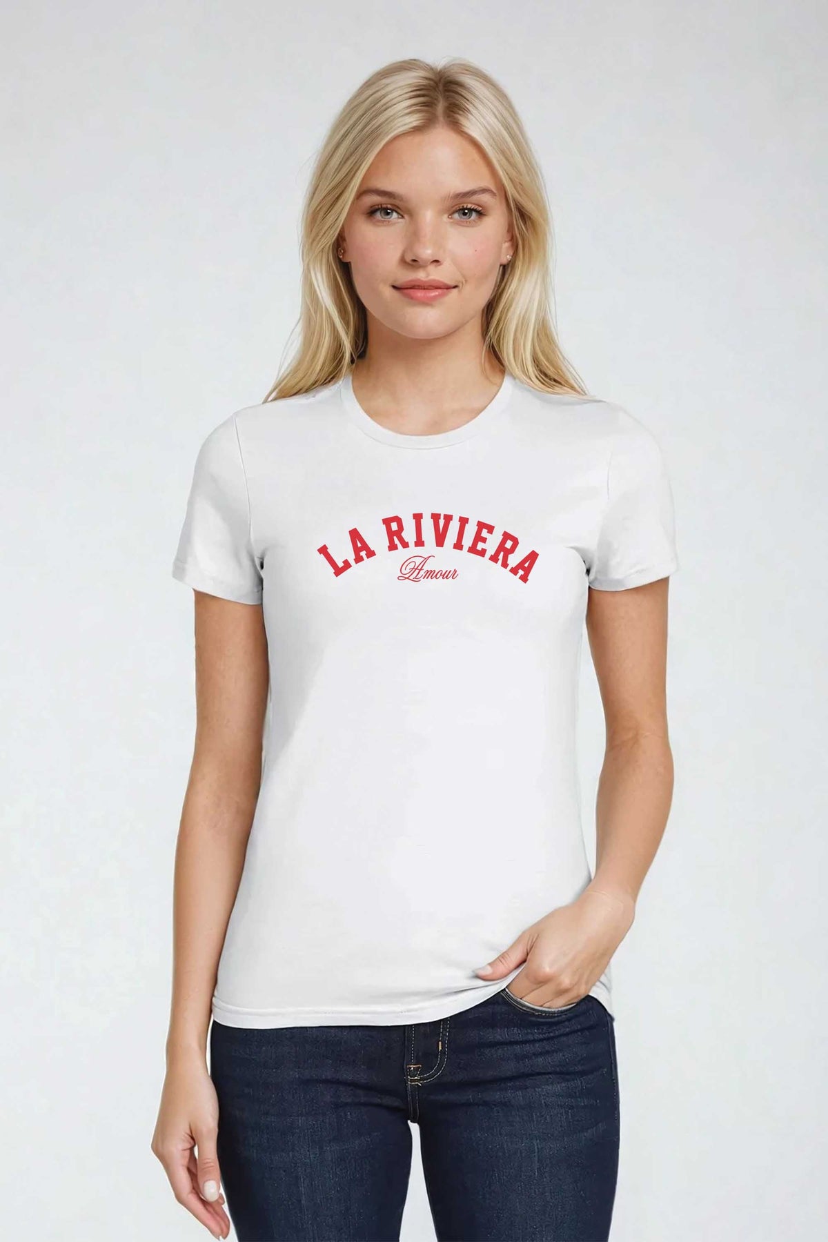 La Riviera Fitted Printed T-shirt