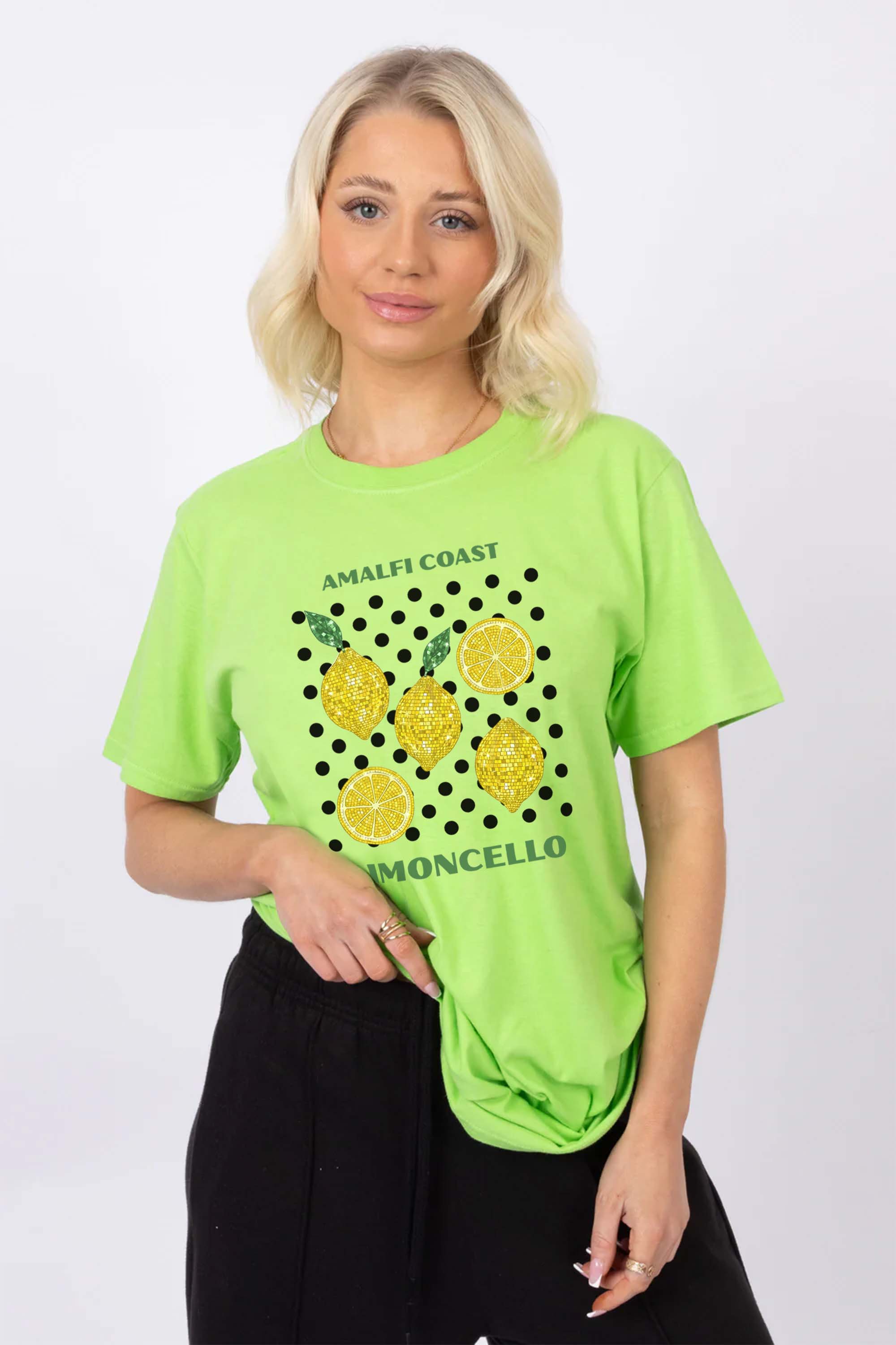 Amalfi Coast Lemon Printed T-shirt