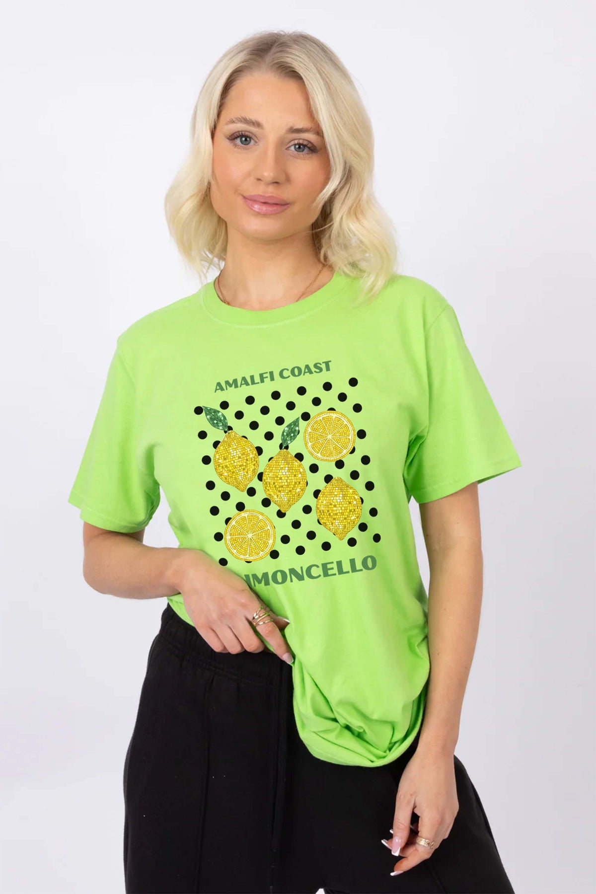 Amalfi Coast Lemon Printed T-shirt