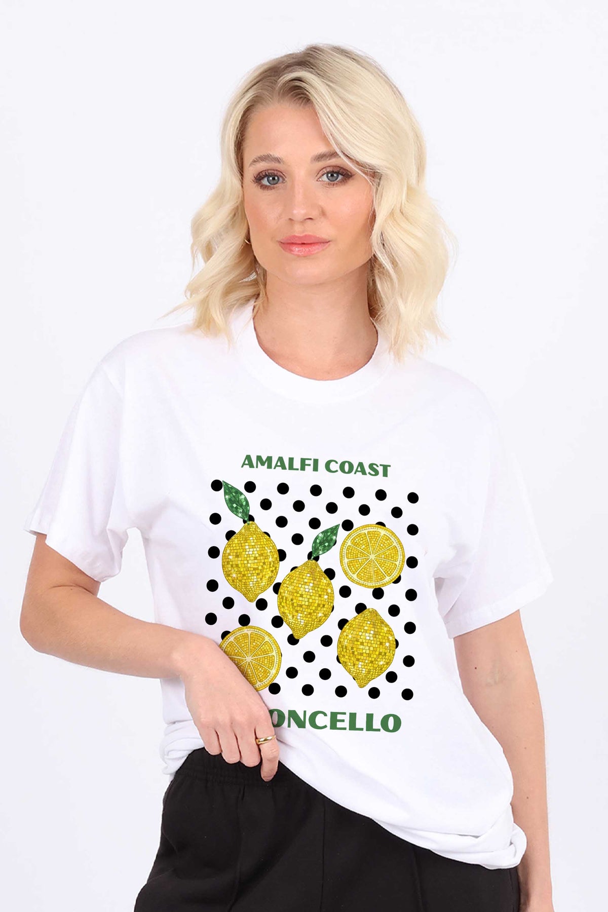 Amalfi Coast Lemon Printed T-shirt