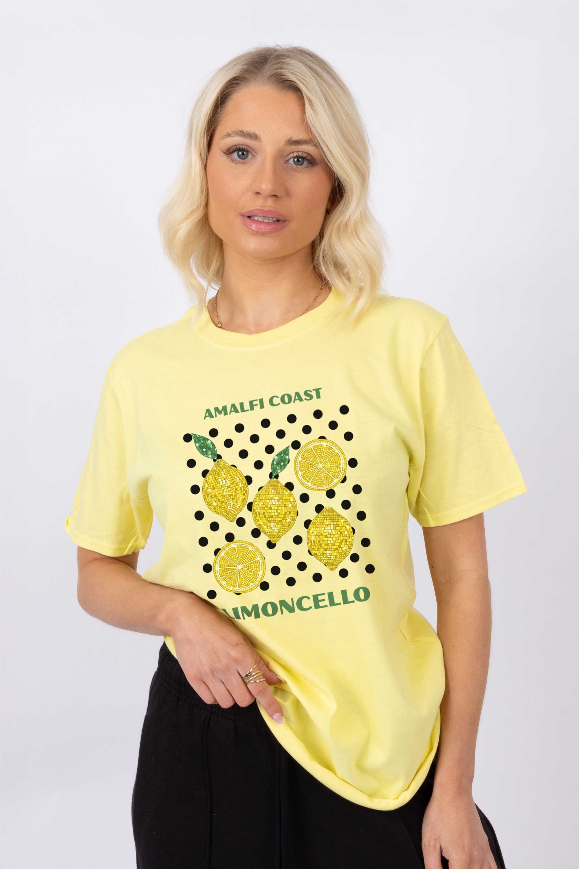 Amalfi Coast Lemon Printed T-shirt