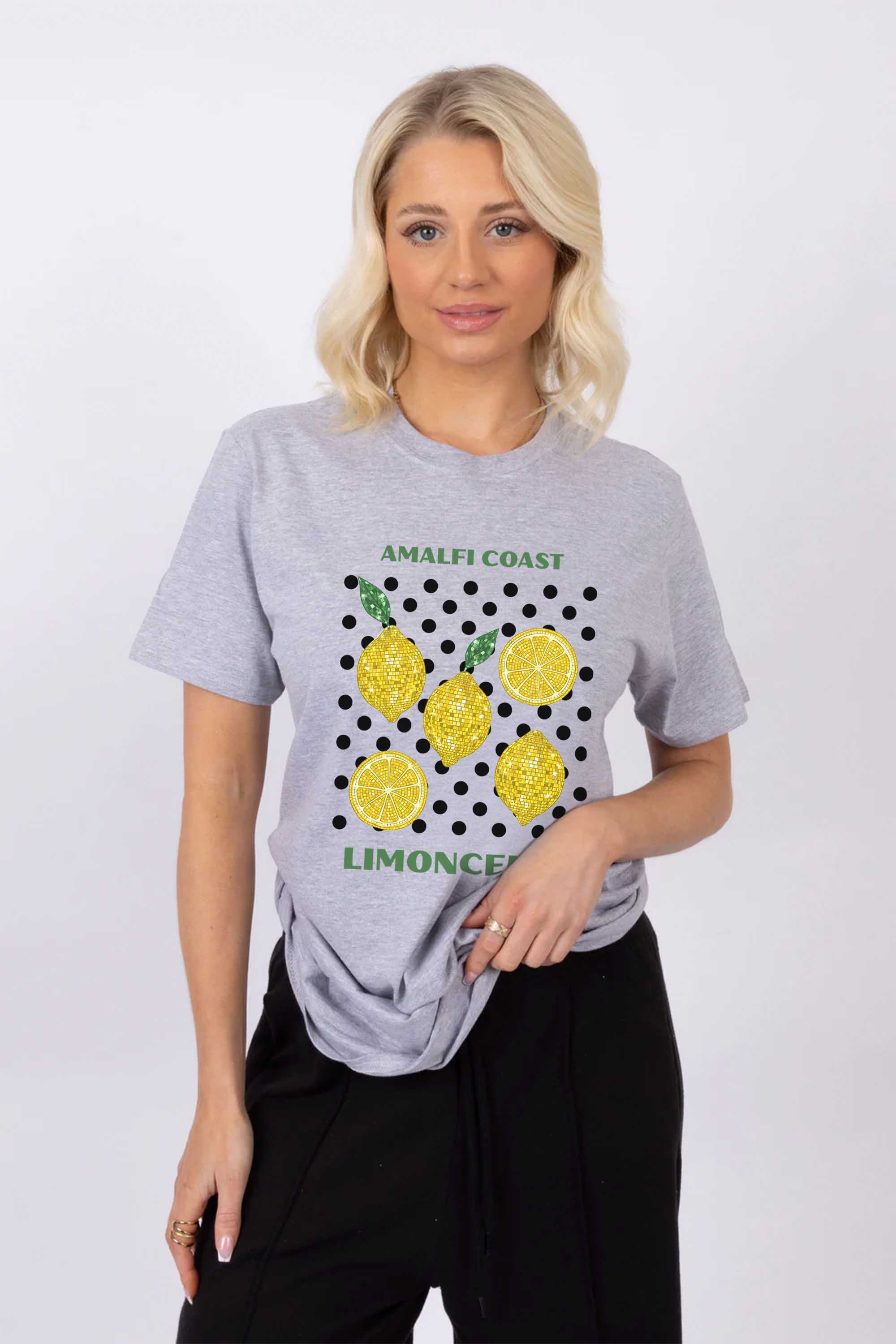 Amalfi Coast Lemon Printed T-shirt