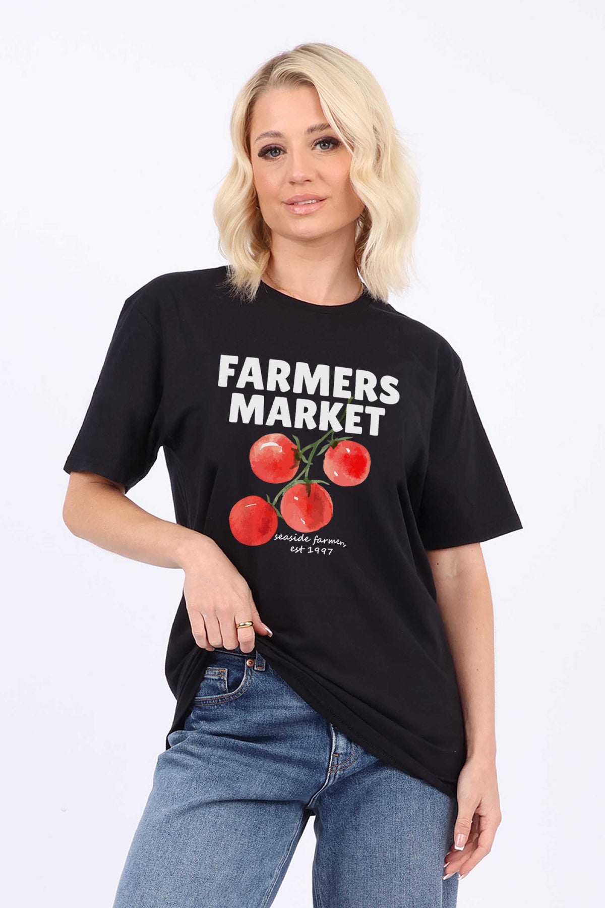 Farmers Market Printed T-Shirt