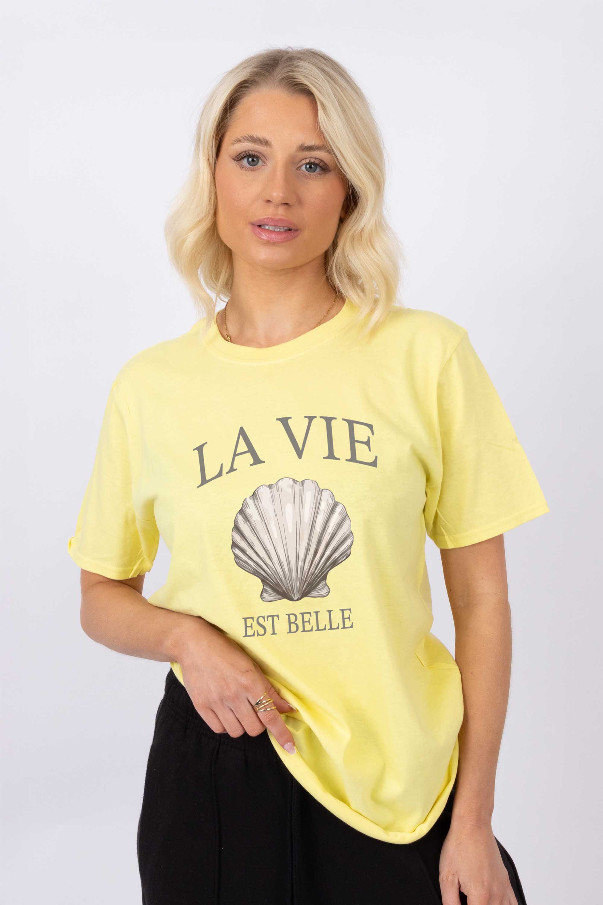 La Vie Shell Printed T-shirt