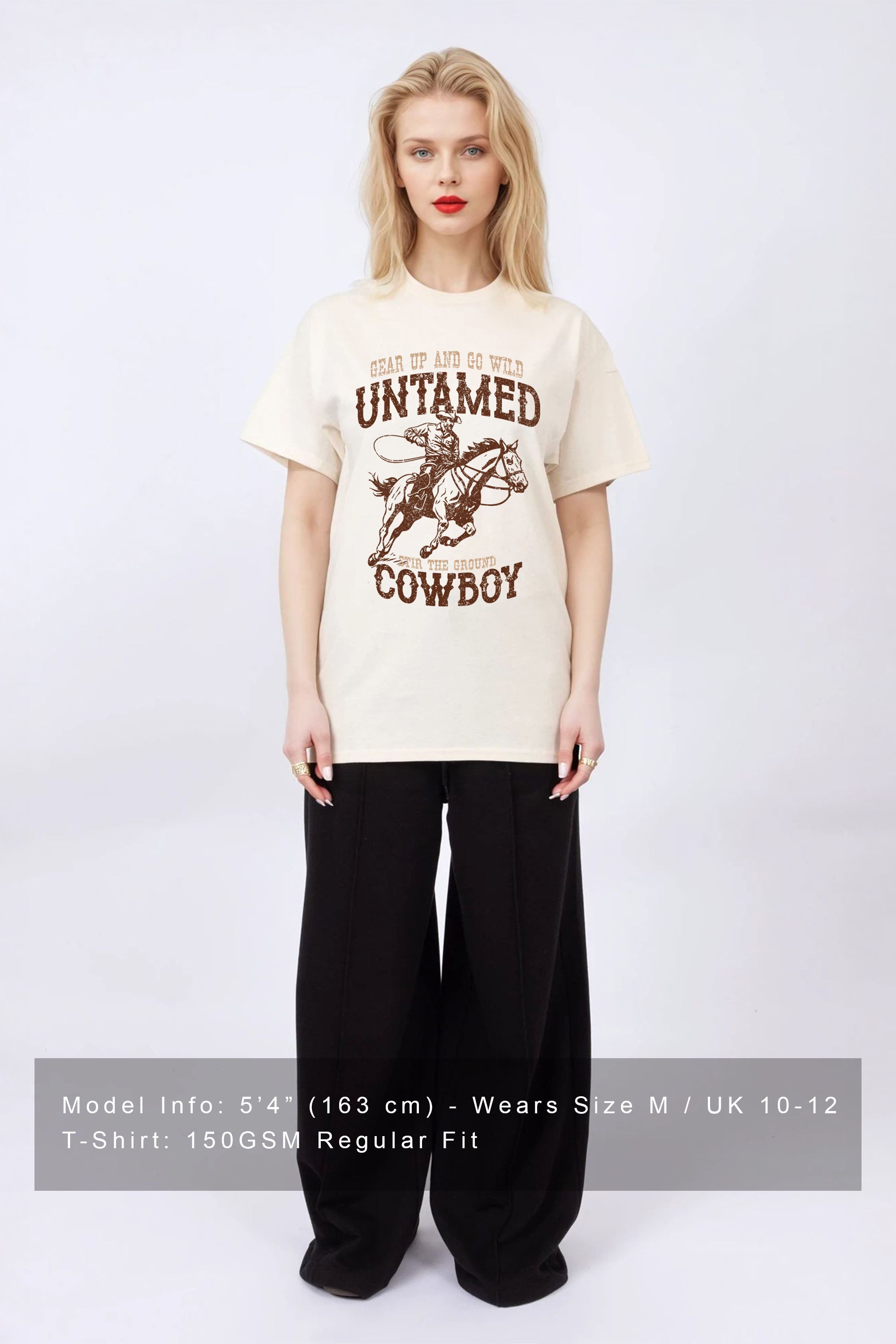 Regular Fit T-shirt in Untamed Cowboy Print