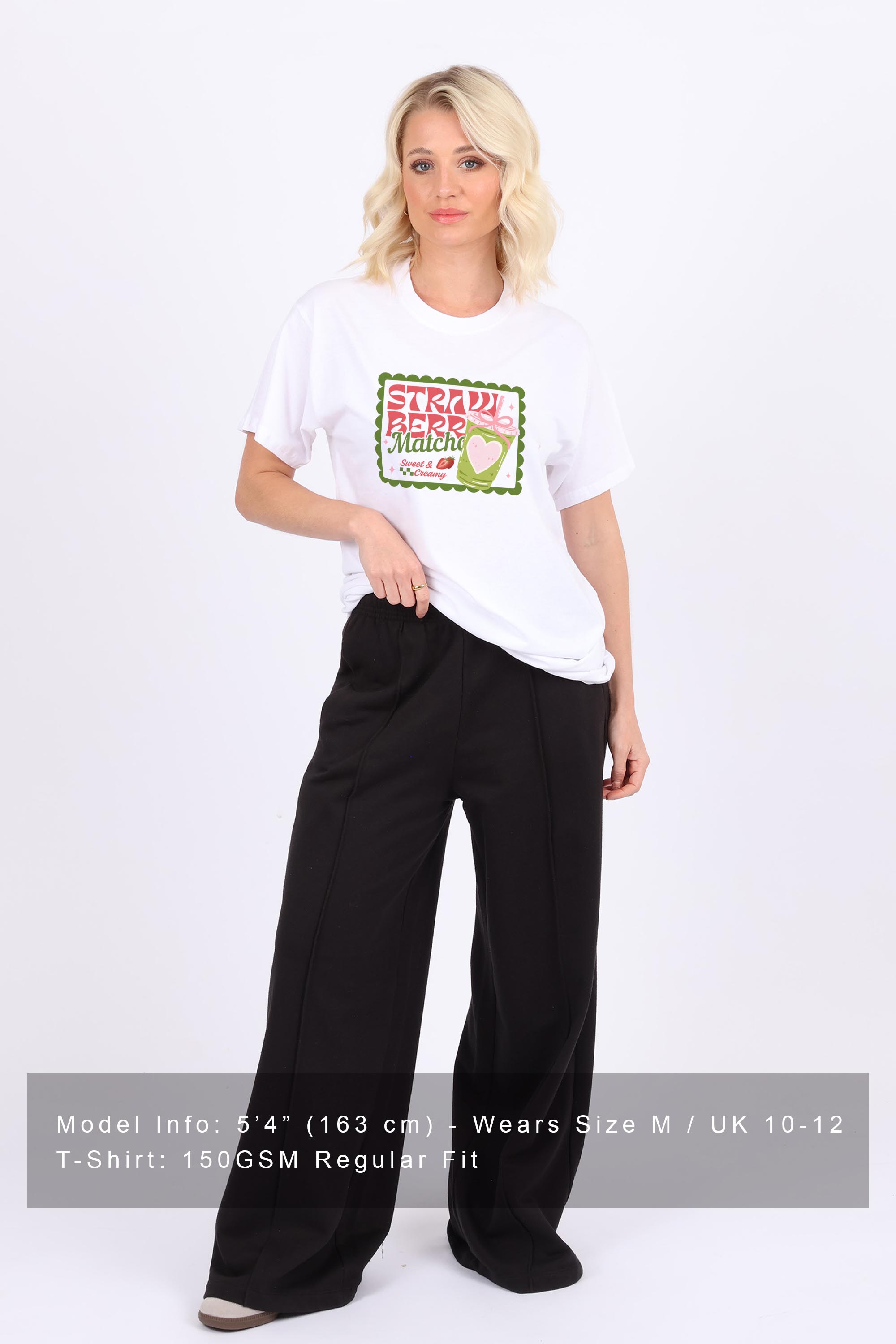 Strawberry Matcha Printed T-Shirt