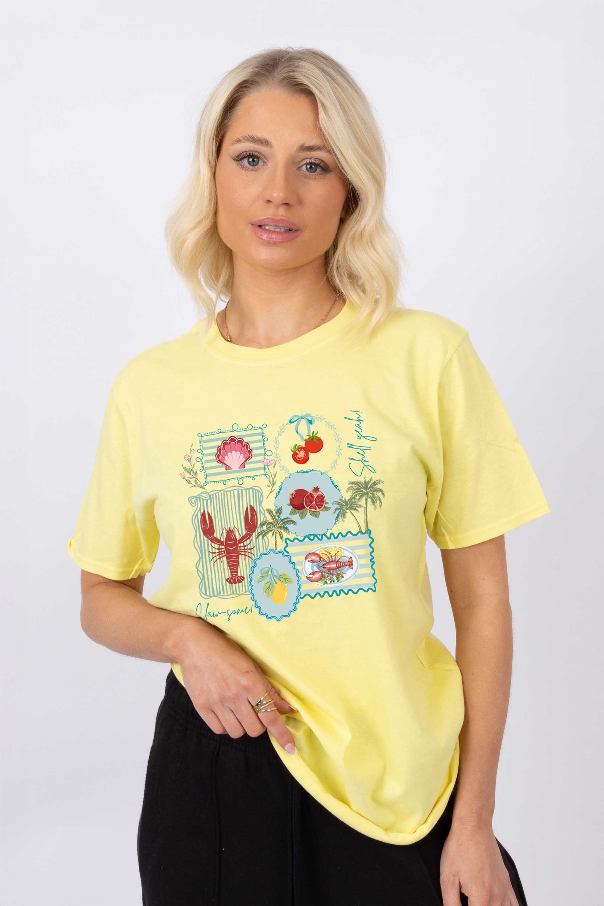 Coastal Postcard Collection Printed T-shirt