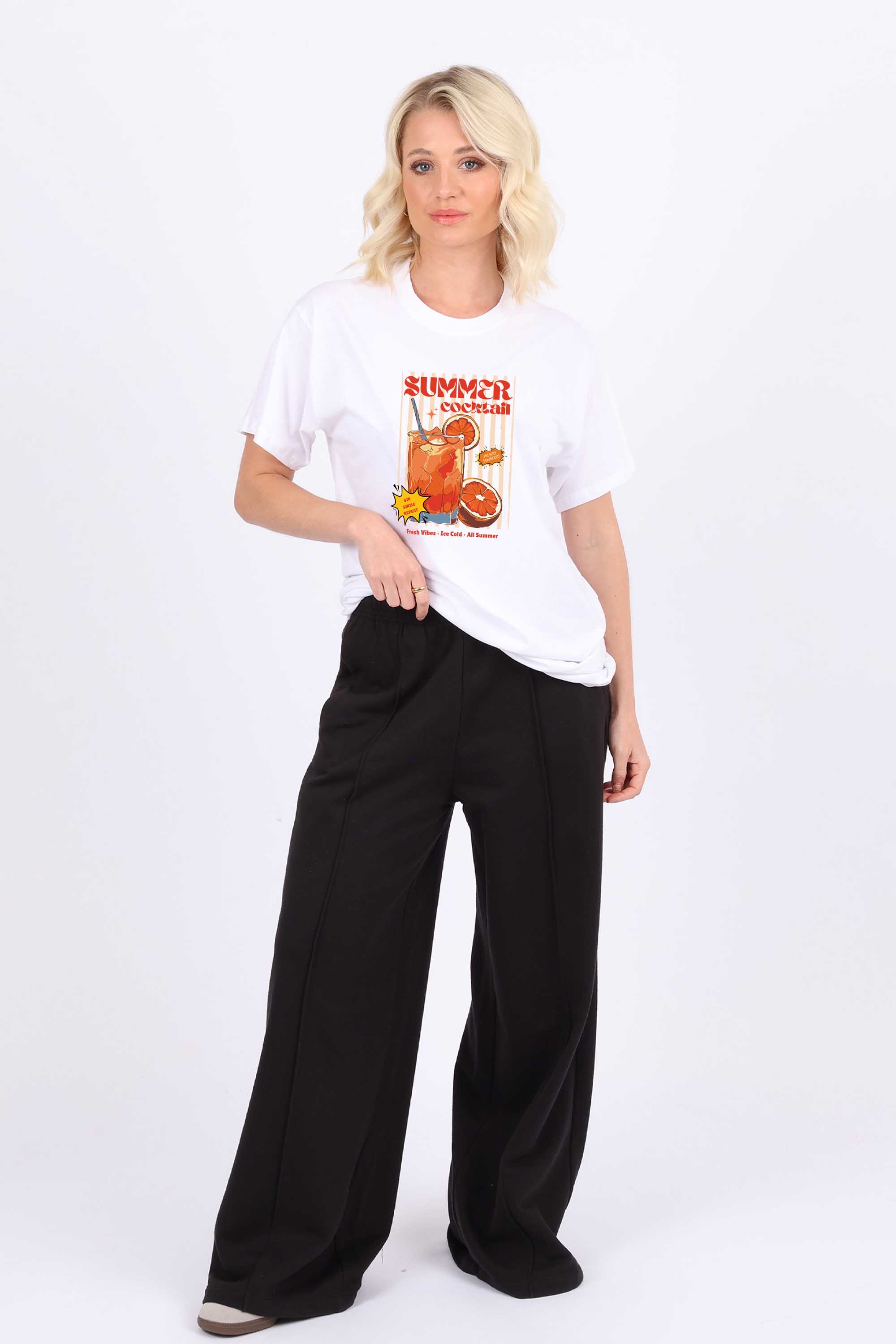 Summer Cocktail Vintage Printed T-shirt