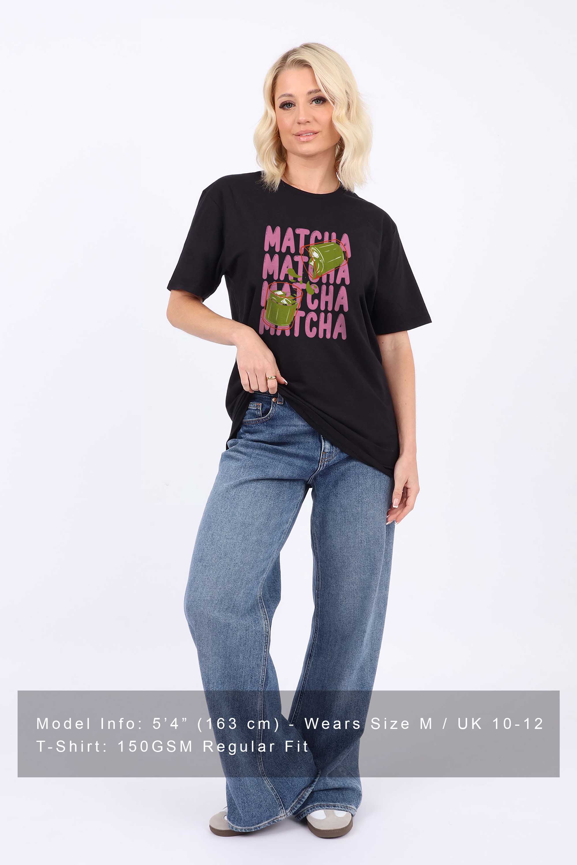 Cute Matcha Printed T-Shirt