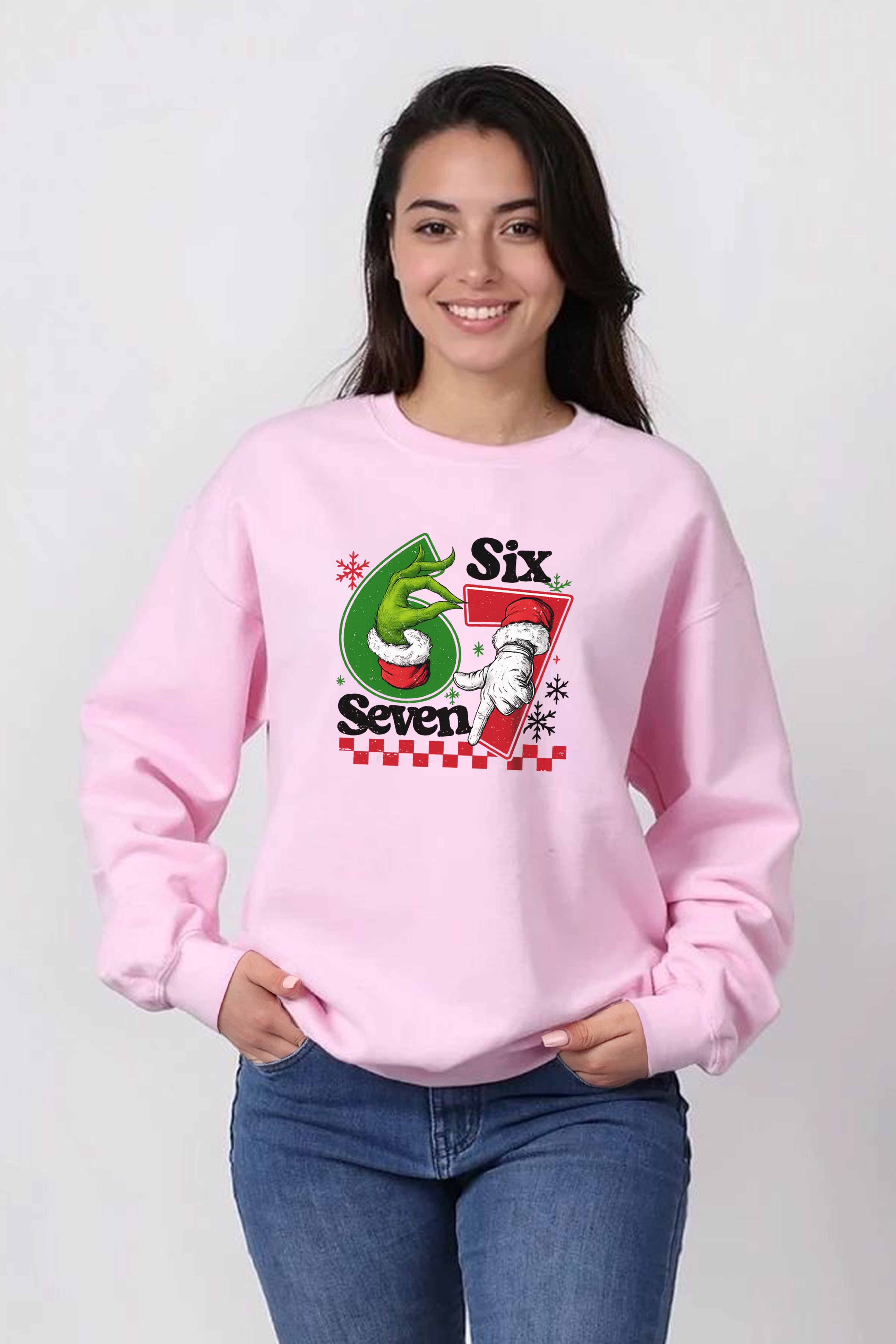 Unisex Heavy Blend Christmas 67 Trend Graphic Printed Sweatshirt