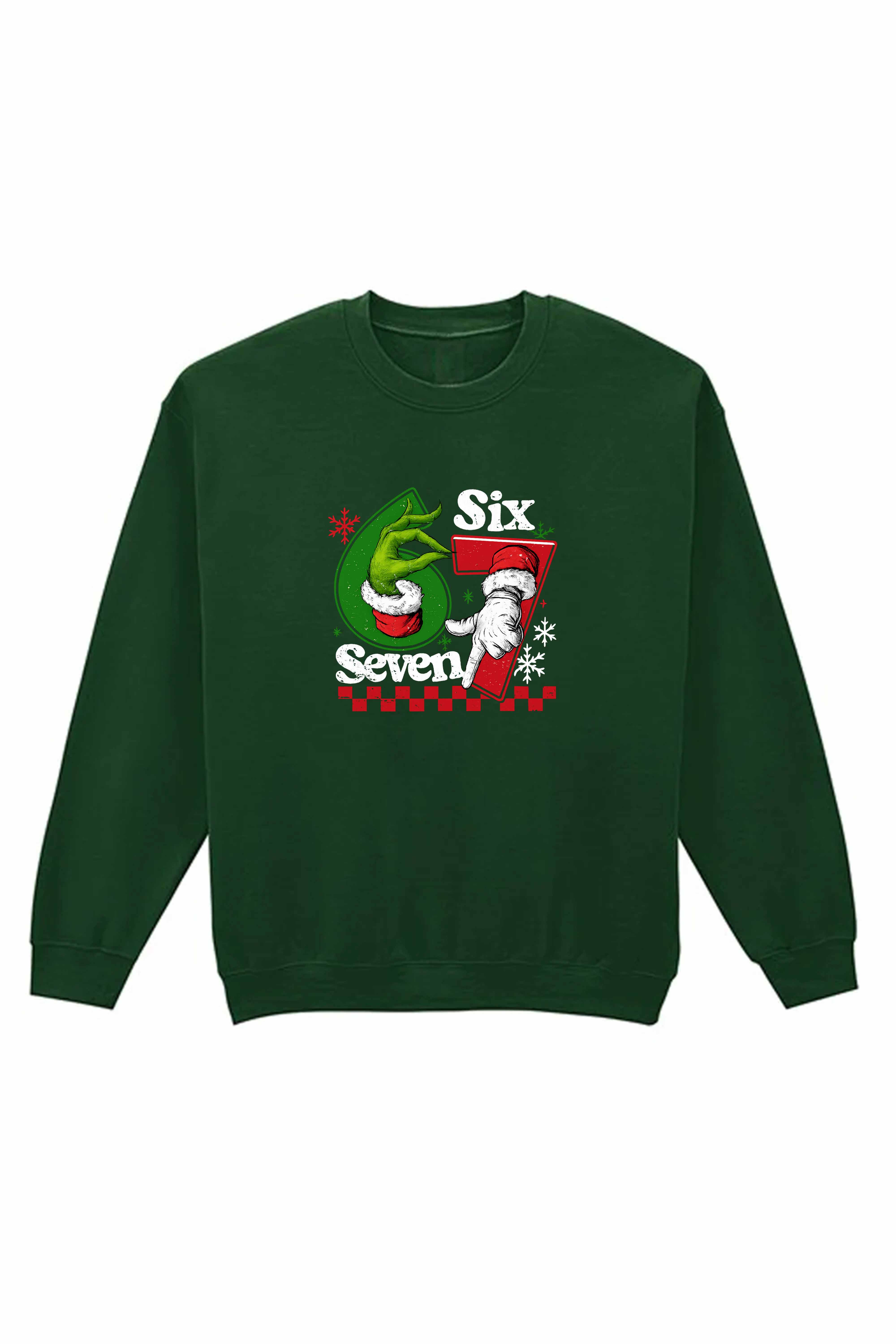 Unisex Heavy Blend Christmas 67 Trend Graphic Printed Sweatshirt