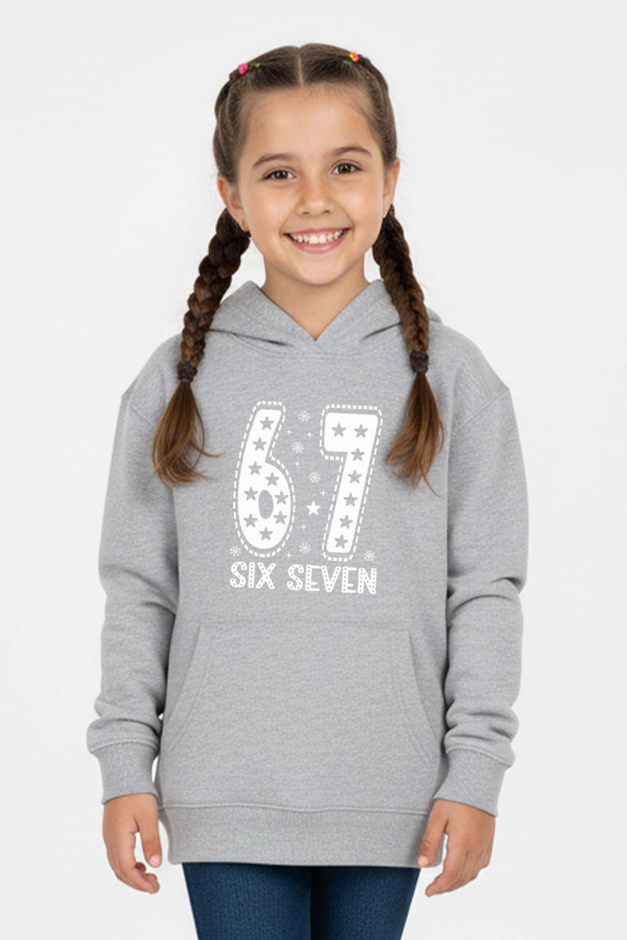 Kids 67 Trend Graphic Printed Hoodie