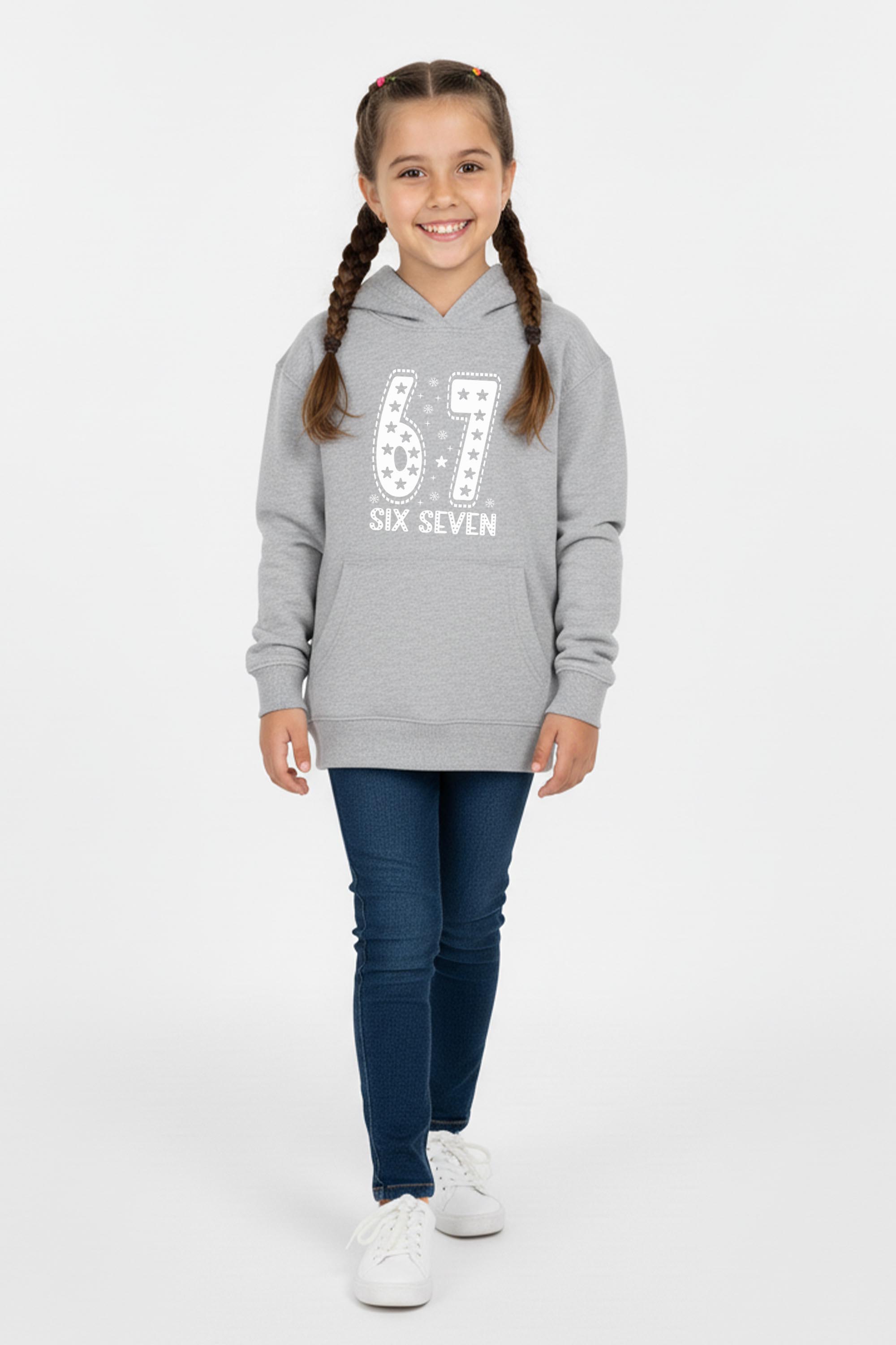 Kids 67 Trend Graphic Printed Hoodie
