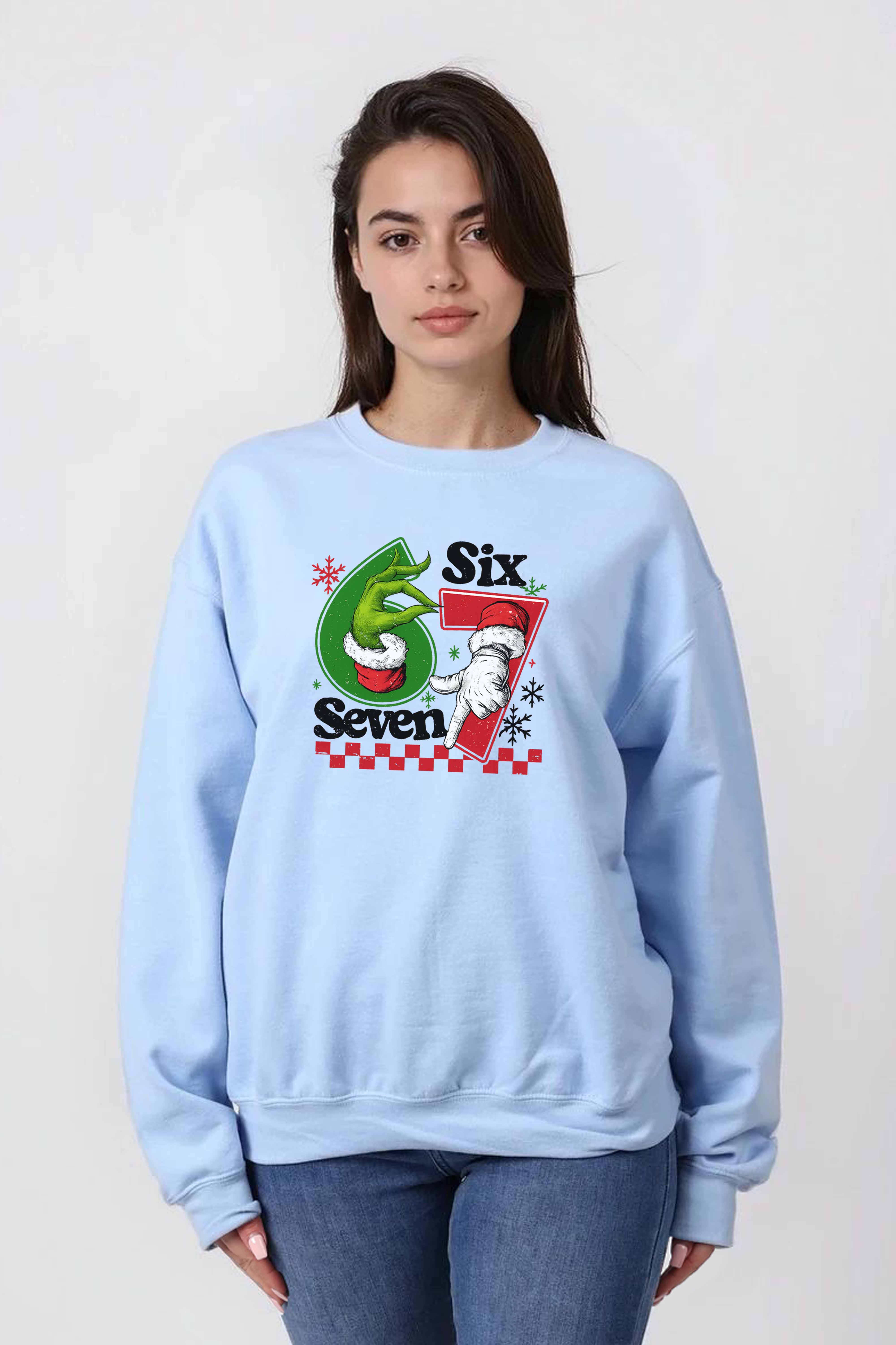 Unisex Heavy Blend Christmas 67 Trend Graphic Printed Sweatshirt