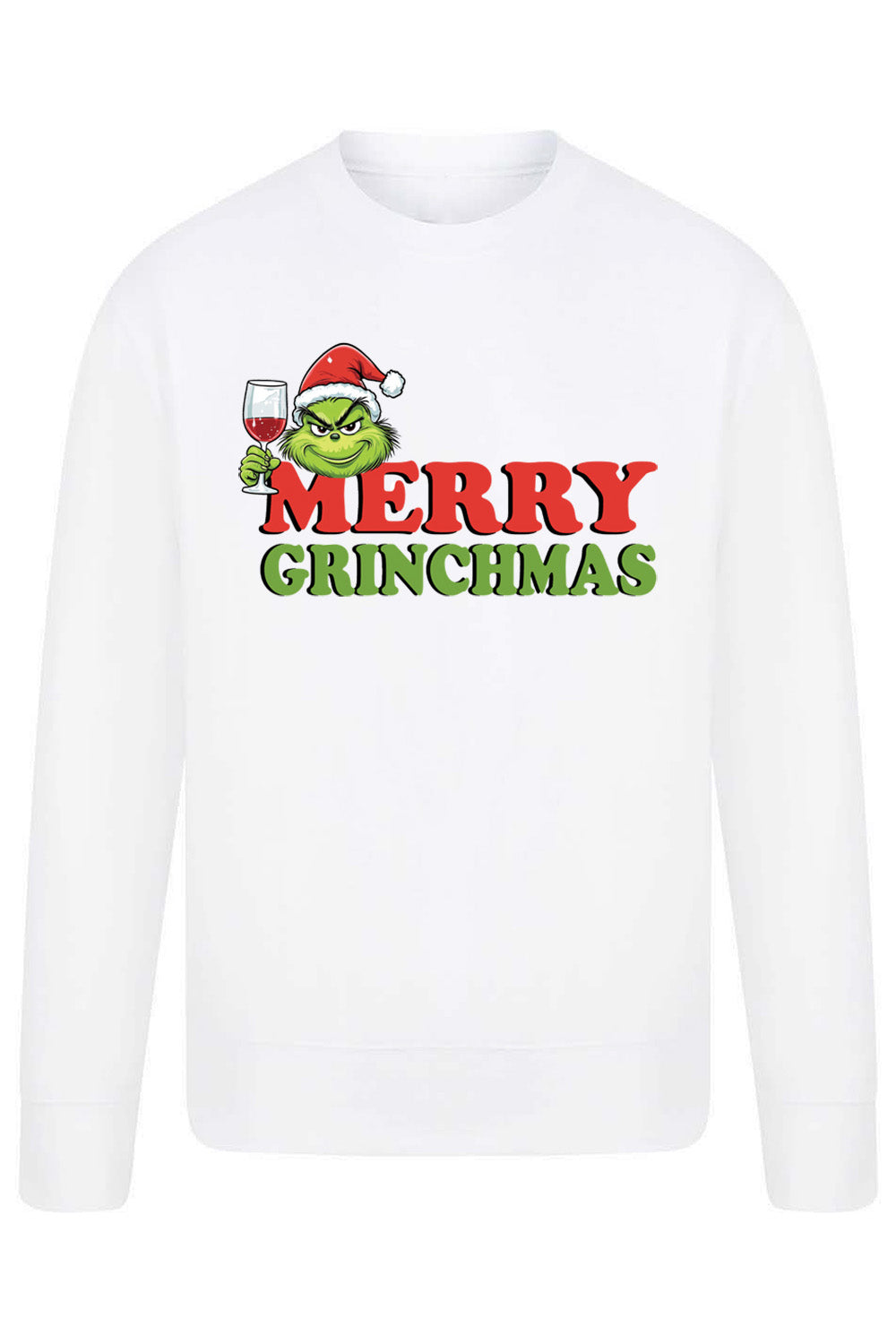 Merry Grinchmas Printed Christmas Jumper (Pack of 4)