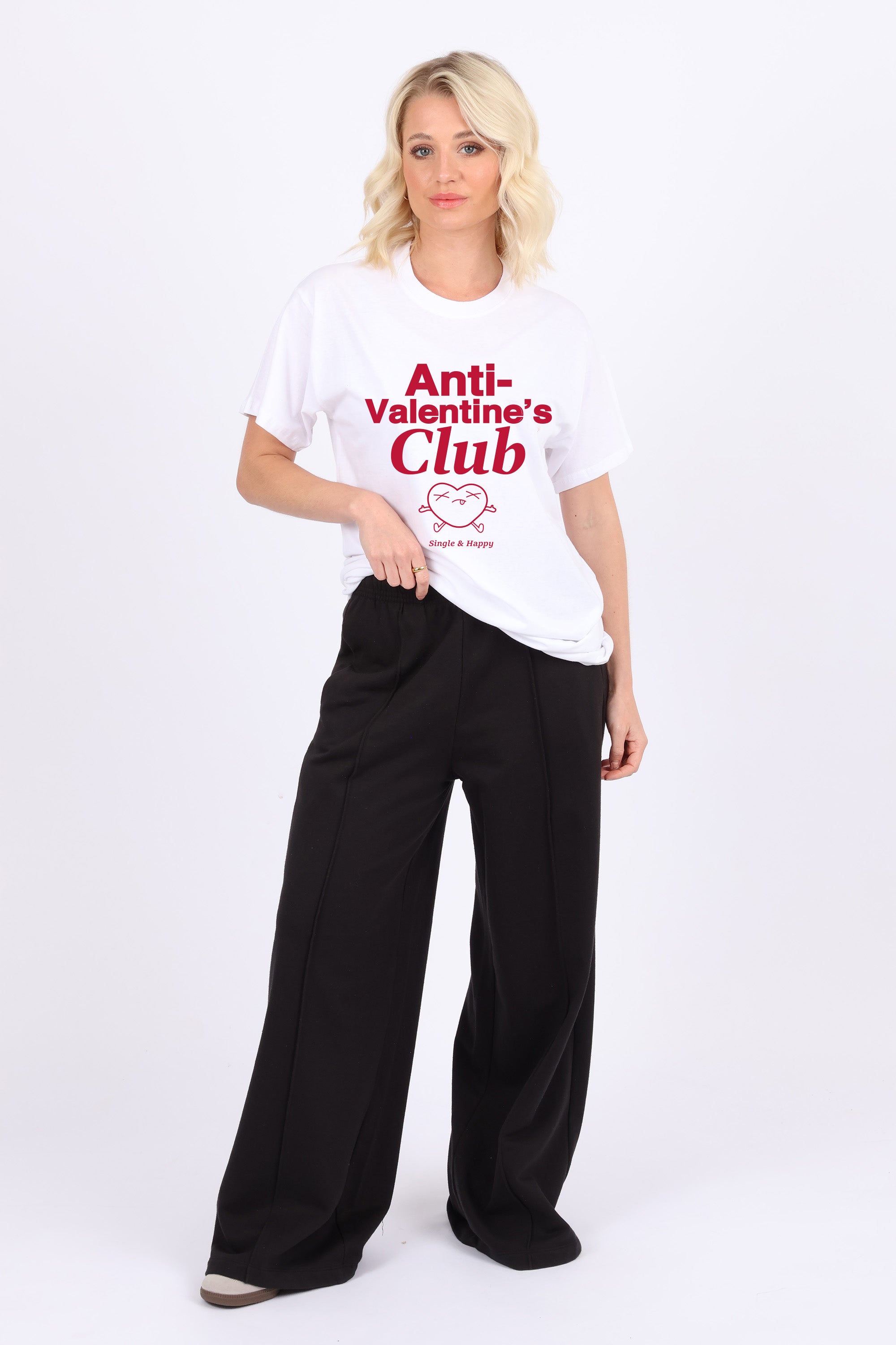 Anti Valentine Club Printed T-Shirt