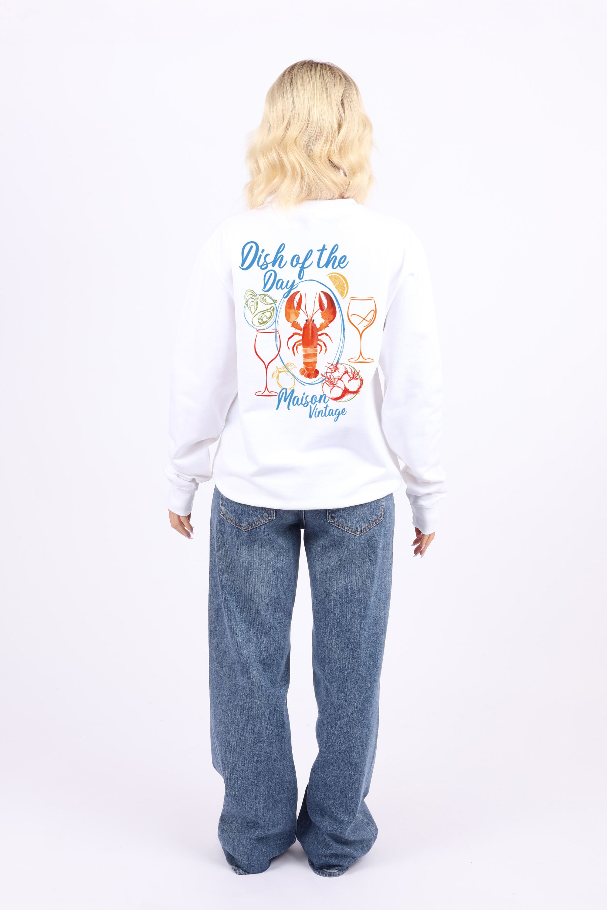 Maison Vintage Seafood Printed Sweatshirt