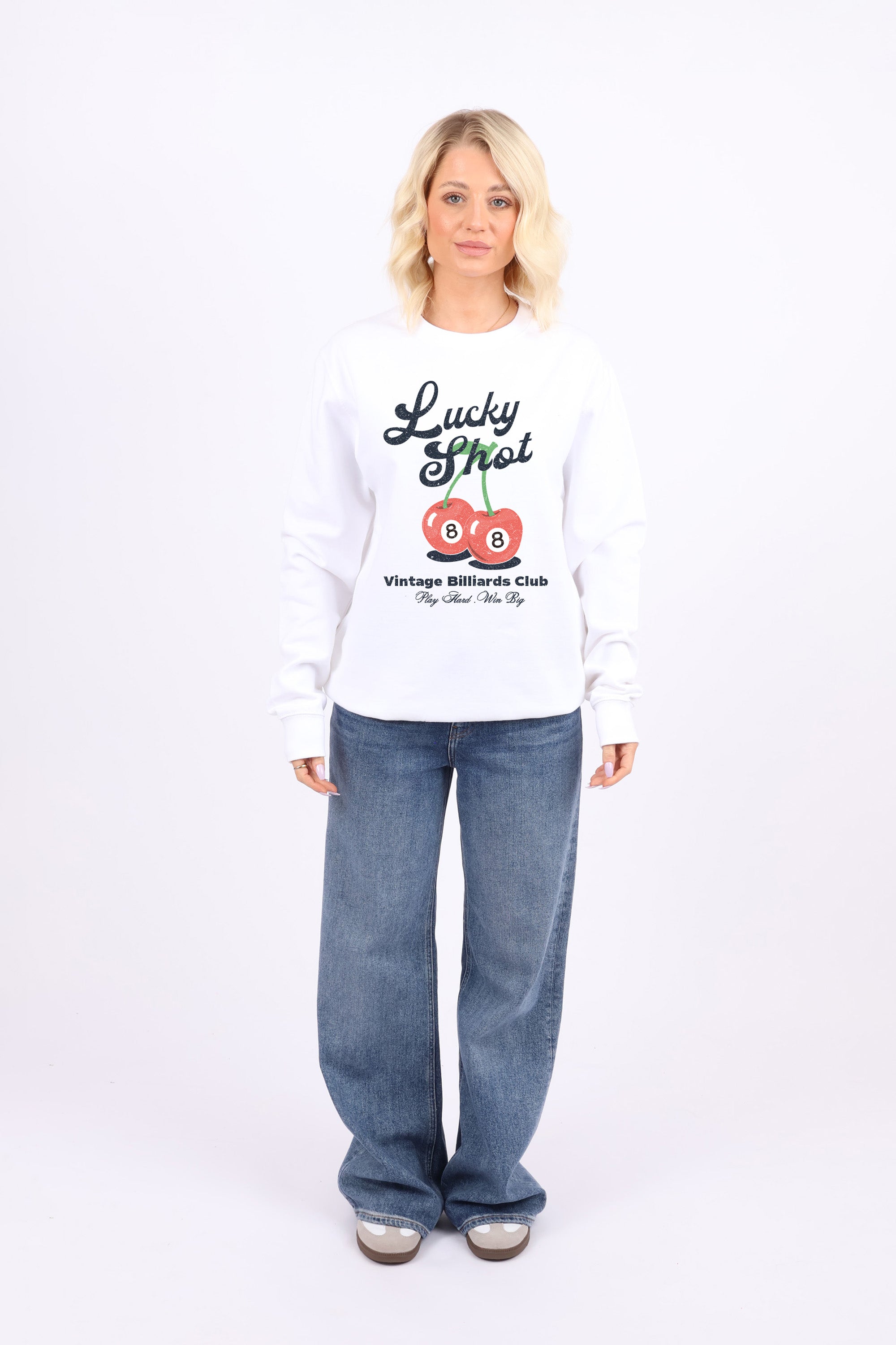 Lucky Shot Cherry Printed Sweatshirt