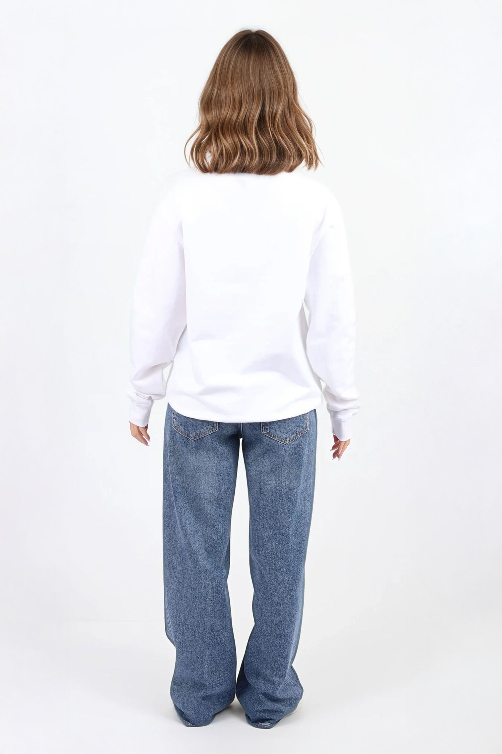 Good Vibes Only Bunny Printed Sweatshirt