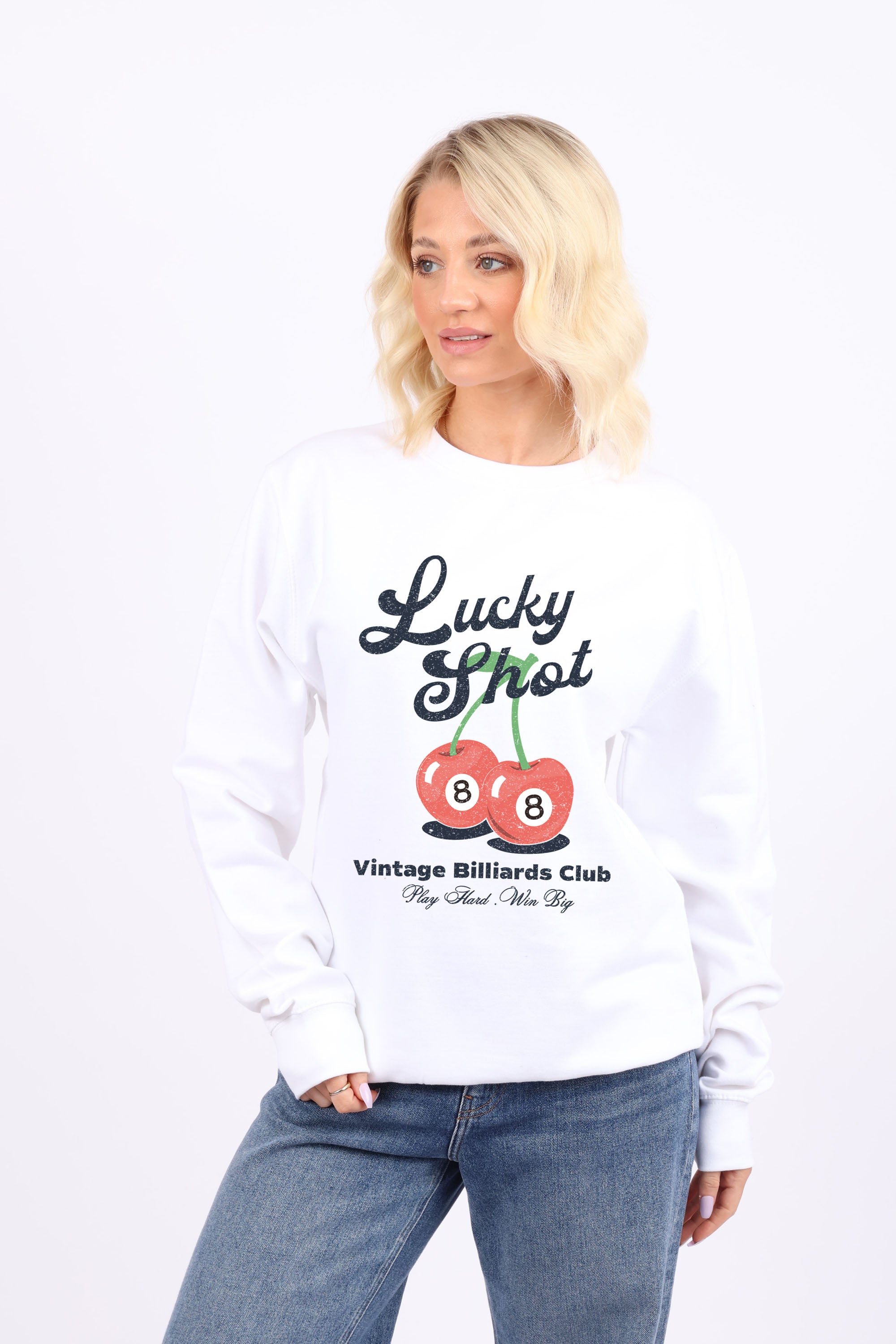 Lucky Shot Cherry Printed Sweatshirt