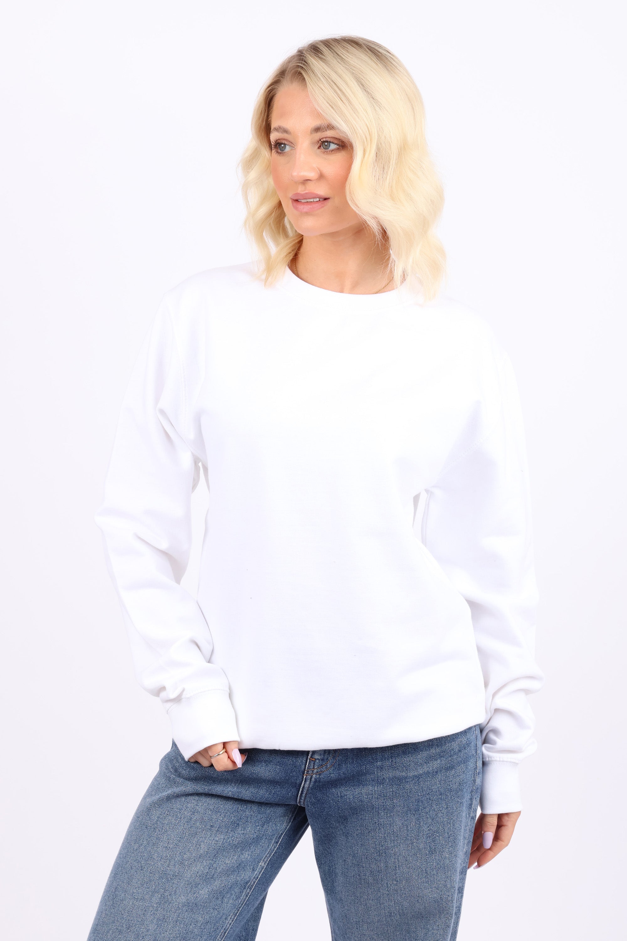 Unisex Crewneck Plain Sweatshirt
