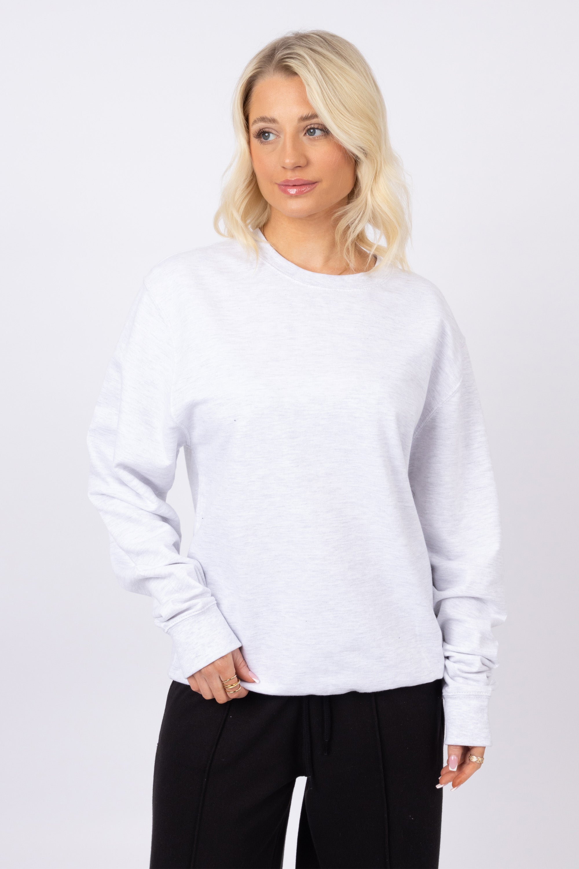 Unisex Crewneck Plain Sweatshirt