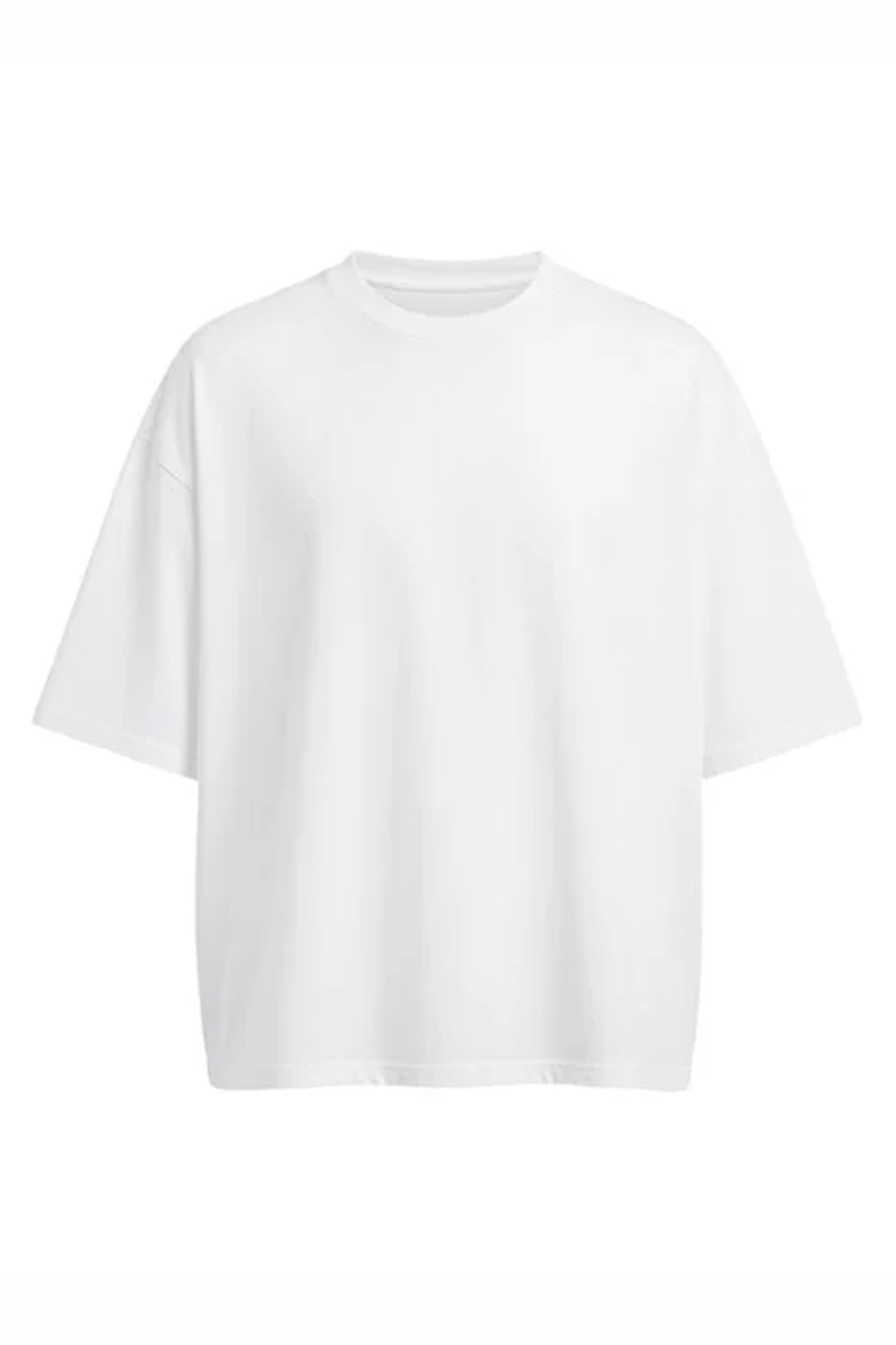 240GSM Boxy Cropped Plain T-Shirt