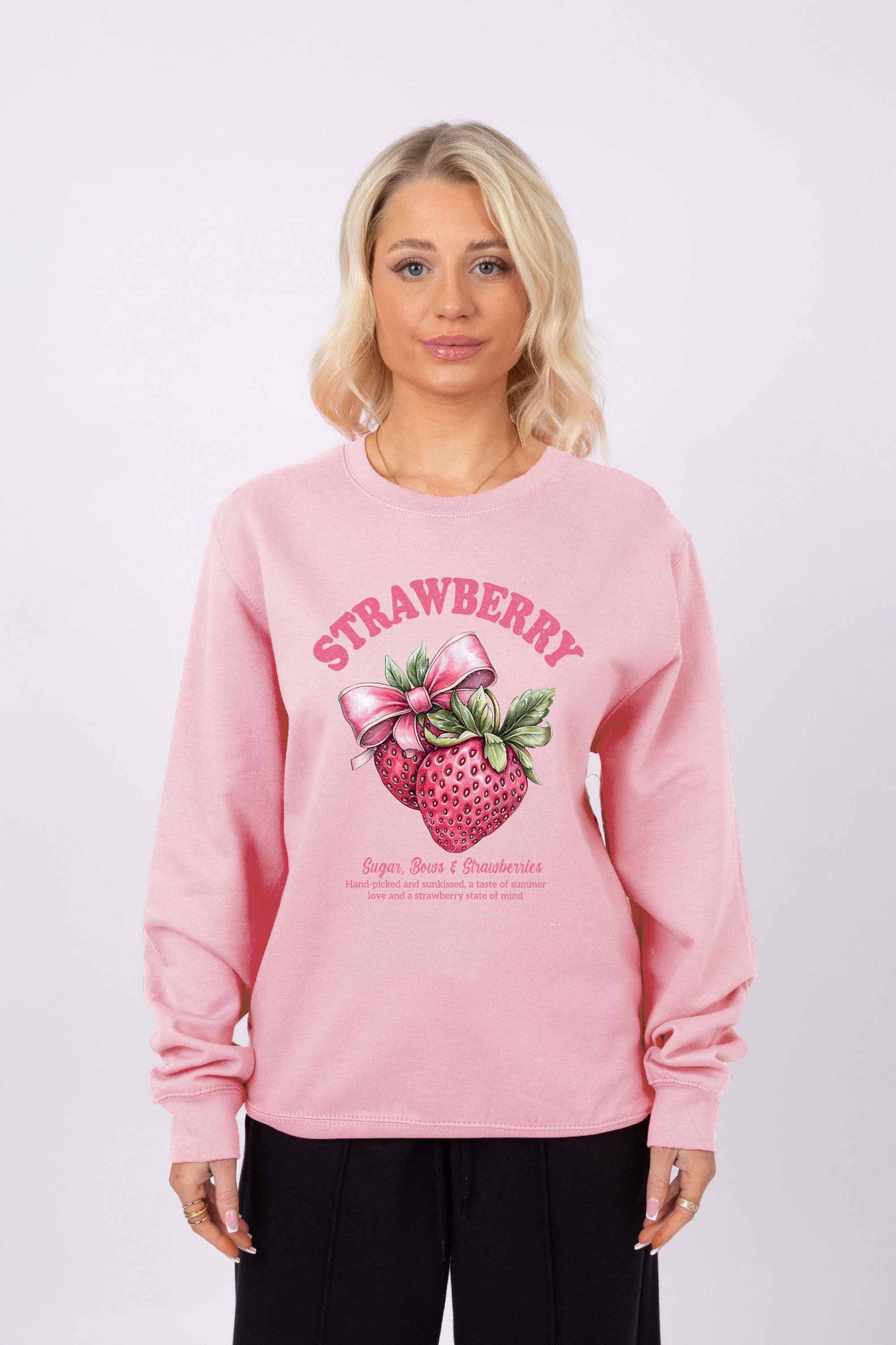 Strawberry Printed Sweatshirt