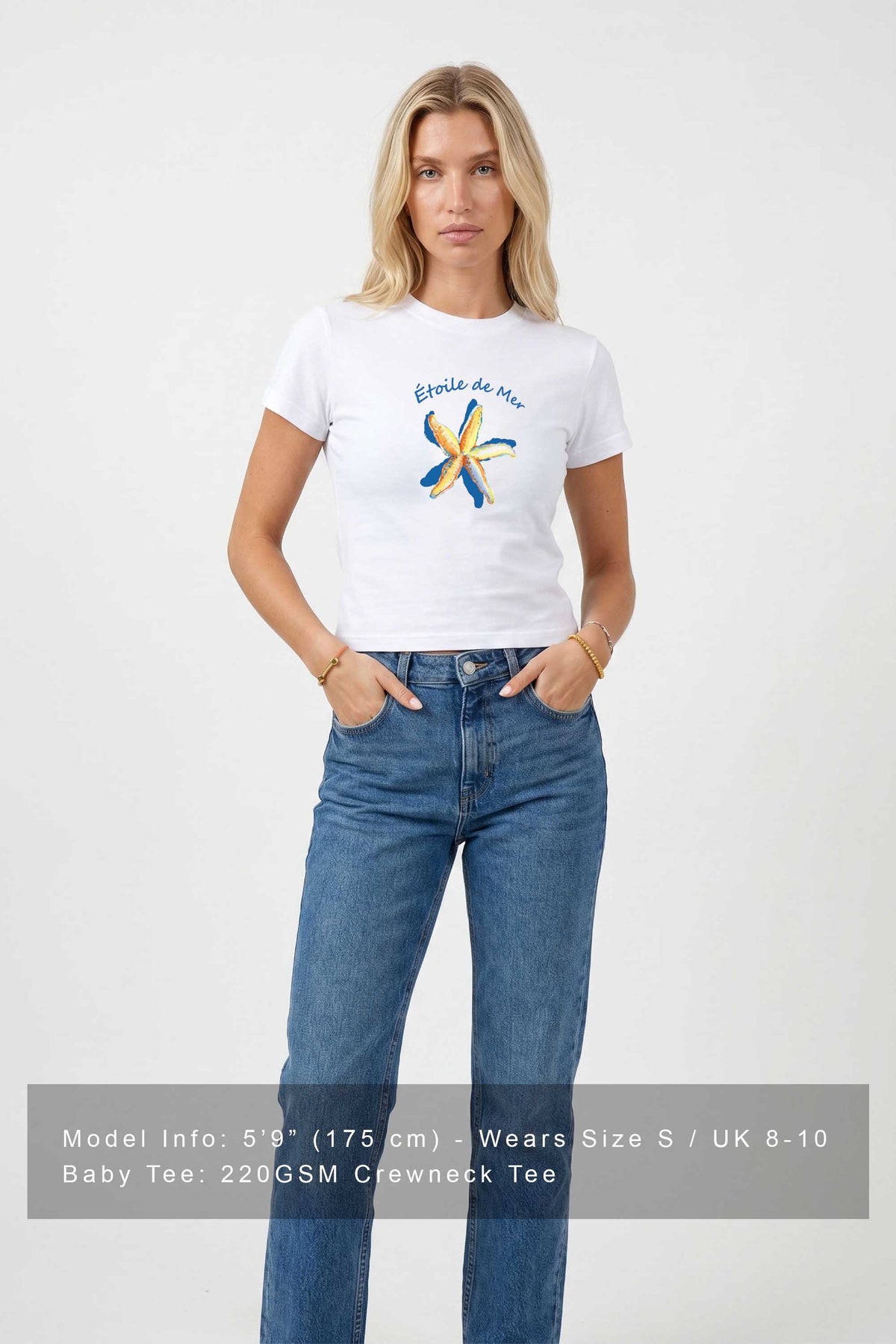 220GSM Étoile de Mer Starfish Printed Baby Tee