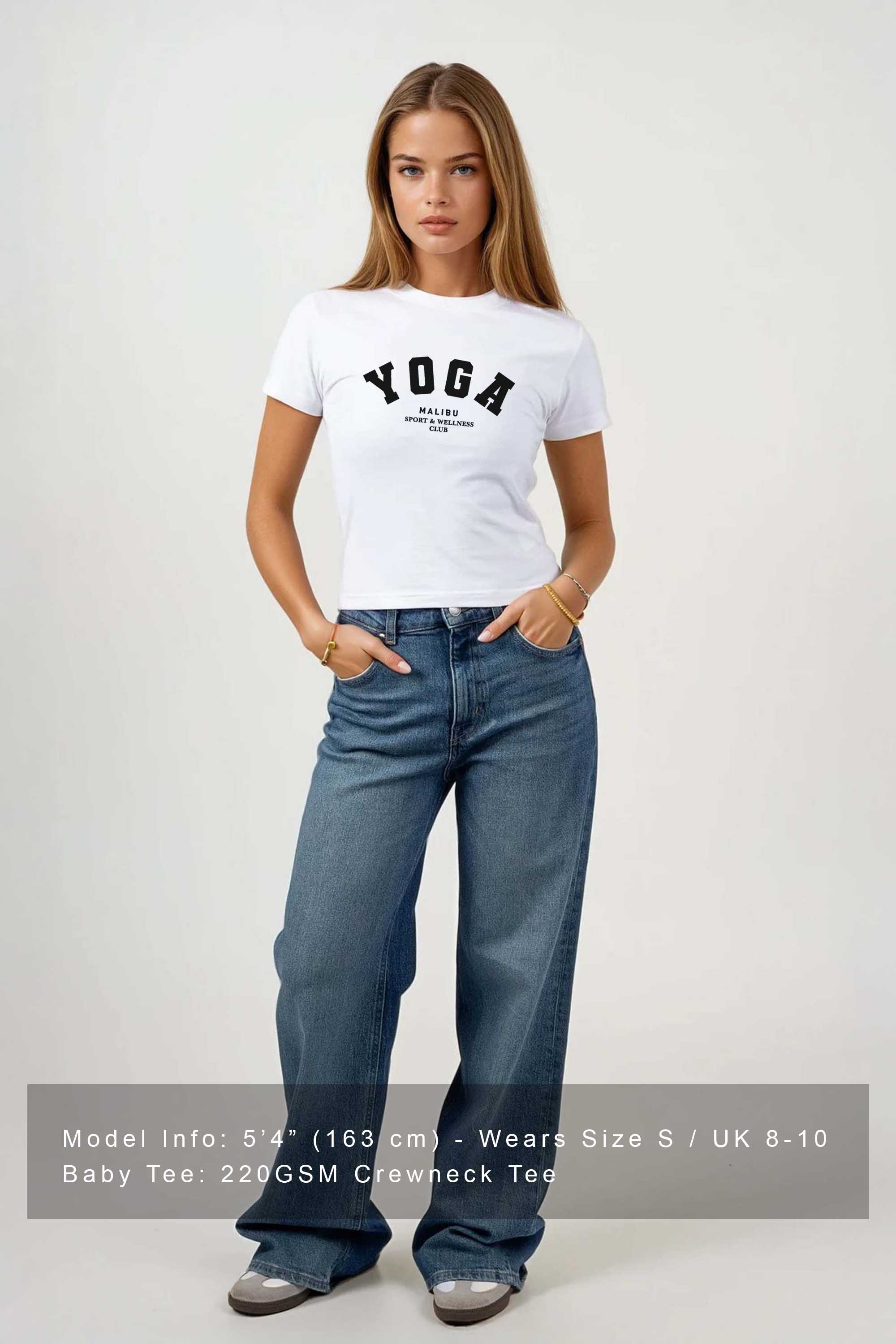 220GSM Yoga Printed Baby Tee (Pack of 6)